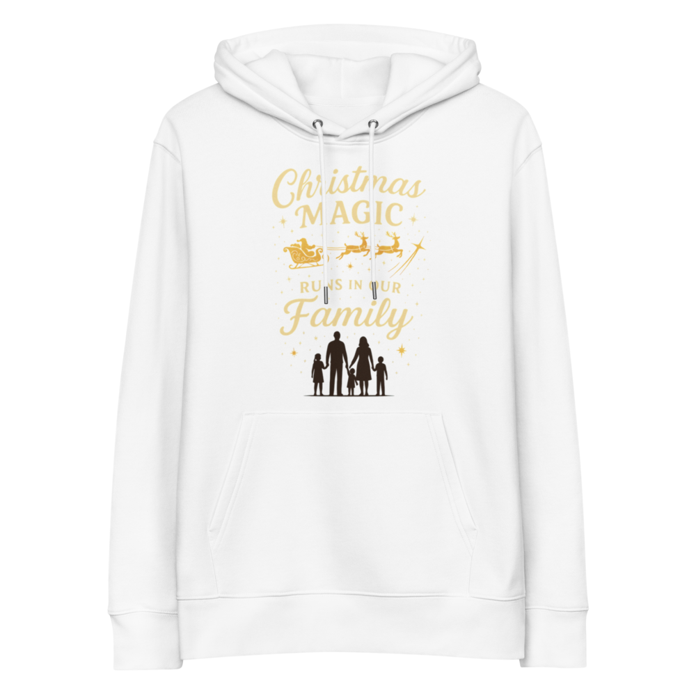 "Sweat Écologique Adulte – 'La Magie de Noël Est Dans Notre Famille' ???? | Tenue Assortie Unisexe Vert pour Noël 2025 | Look Familial Viral !"