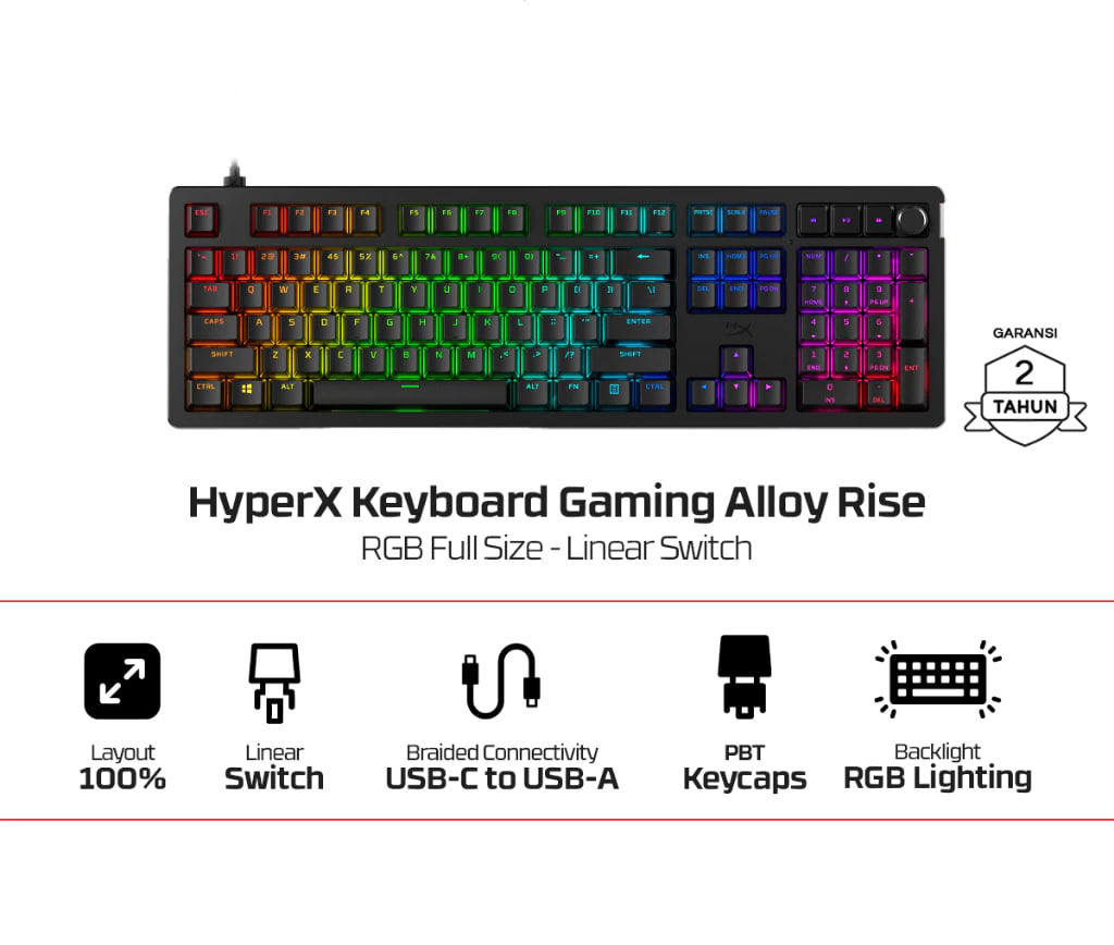 HyperX Keyboard Gaming Alloy Rise