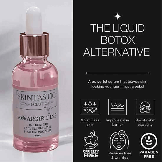 20% Argireline Serum with Hyaluronic Acid - Anti-Ageing Peptide
