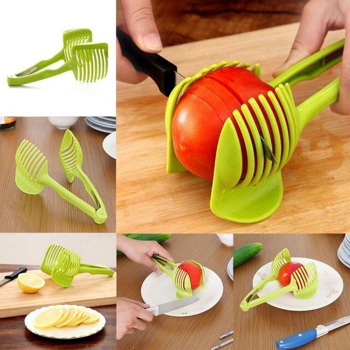Plastic Vegetable & Fruit Slicer – Tomato, Lemon, Orange Cutter