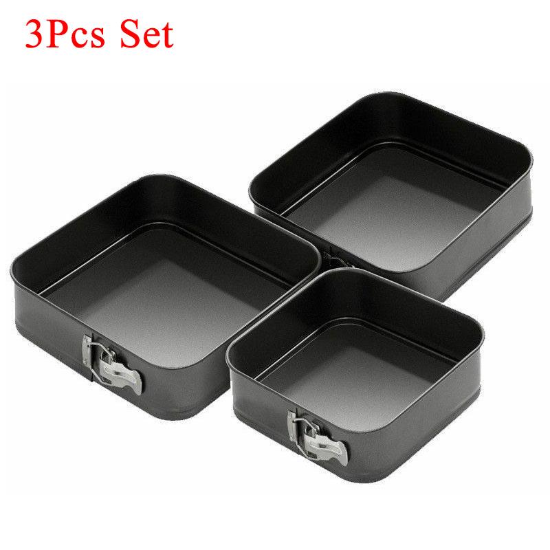 Elegant 3-Piece Shape Cake Mould Set – Premium Non-Stick Baking Pans for Perfect Cakes & Desserts 🎂✨