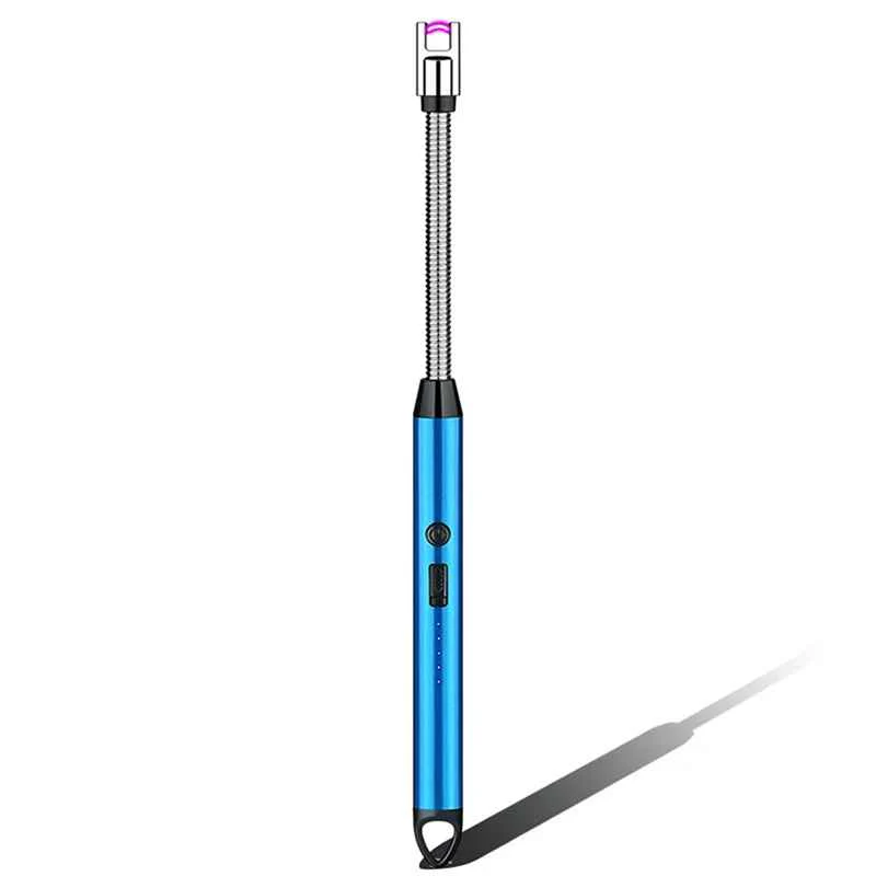 360° Outdoor Kitchen Lighter USB Rechargeable Portable Electronic Lighter Safety Lock Eco-friendly For Candles Gas Stoves