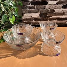 Delisoga Premium Glassware Bowl Set – Elegant Transparent Serving & Mixing Bowls | Durable, Heat-Resistant, Multipurpose Kitchen Bowls (Set of 7)