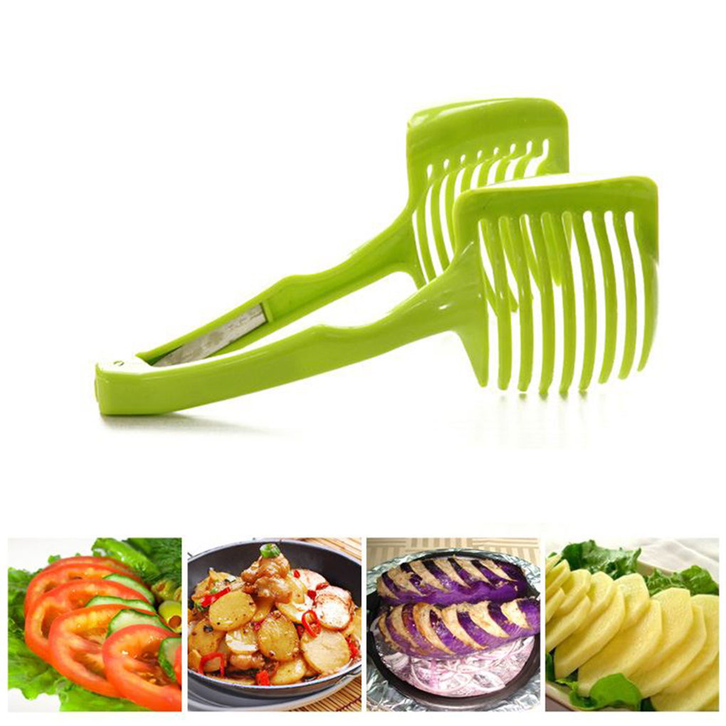 Plastic Vegetable & Fruit Slicer – Tomato, Lemon, Orange Cutter