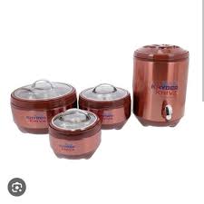 Khyber Khiva Stainless Steel Food Storage Containers Set with Airtight Lids – Durable Kitchen Canisters for Dry Fruits, Snacks, Sugar, Tea & Coffee