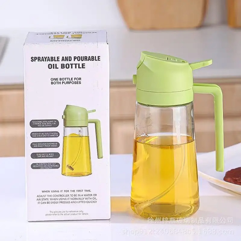 Imported 2-in-1 Oil Spray Jug and Dispenser 🫒✨