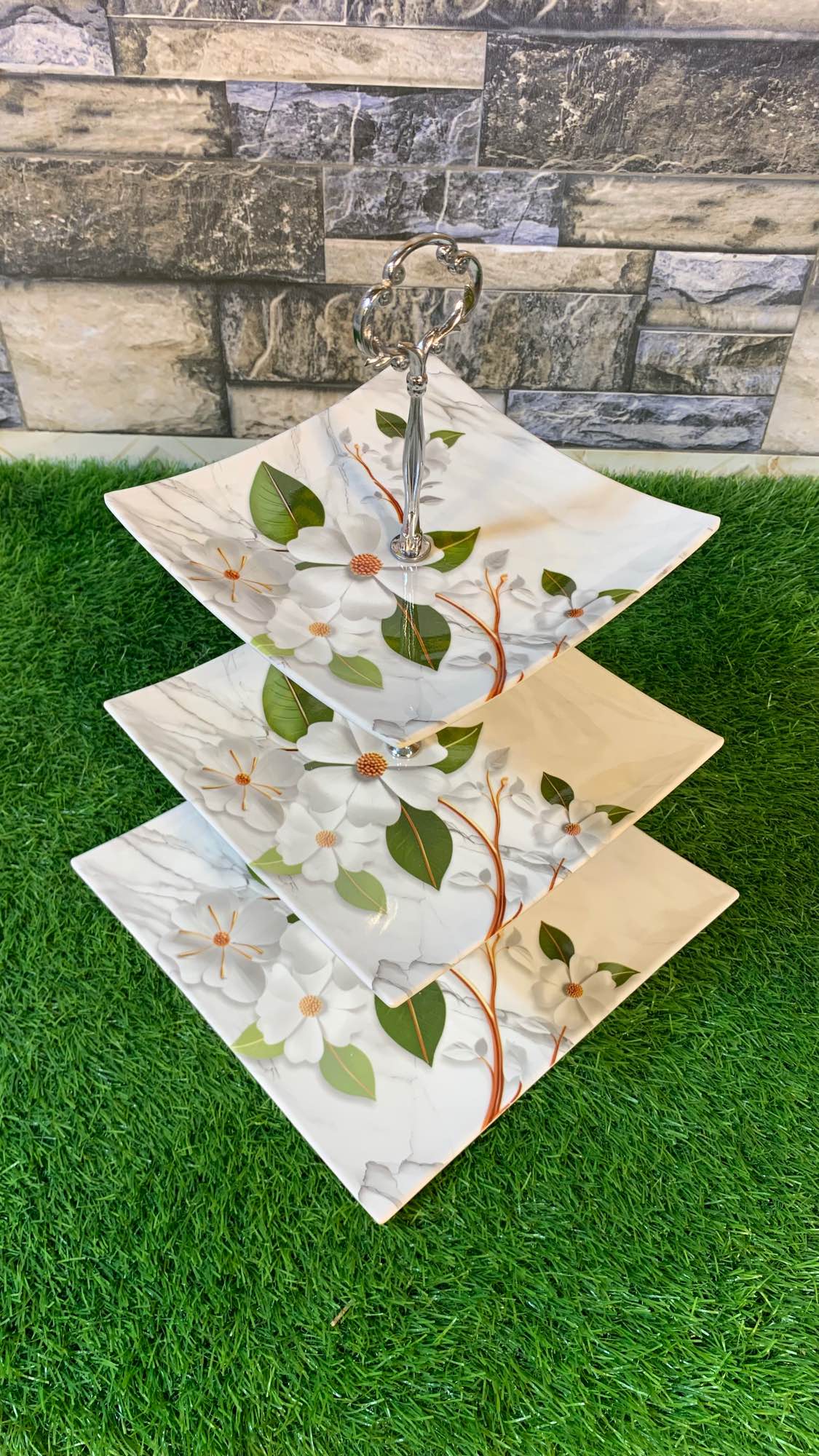 3pcs Melamine Cake serving Tray