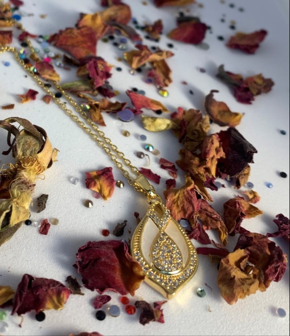 18K GOLD PLATED GOLDEN TEARDROP