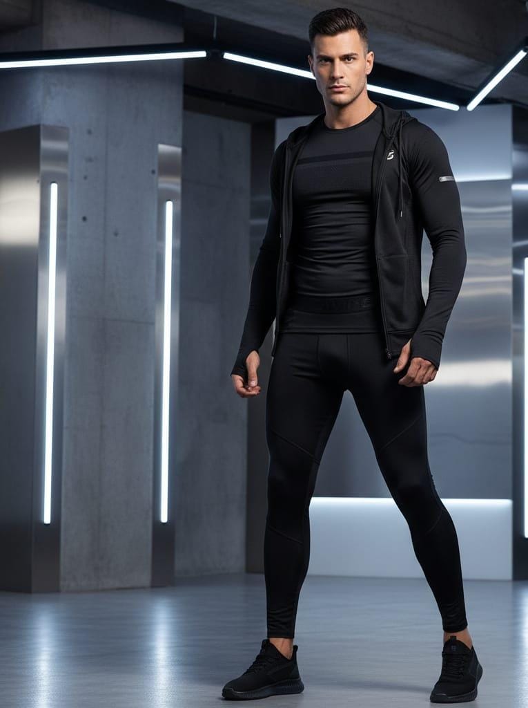 Men's Athletic Compression Sportswear Set