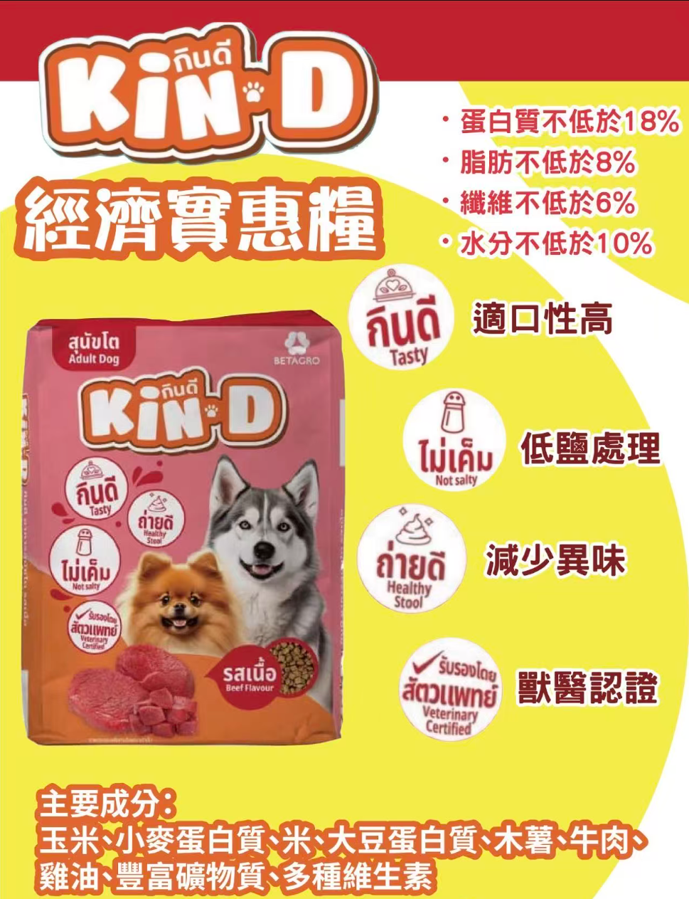 BAO-8755泰國 Kin-D18/8狗糧