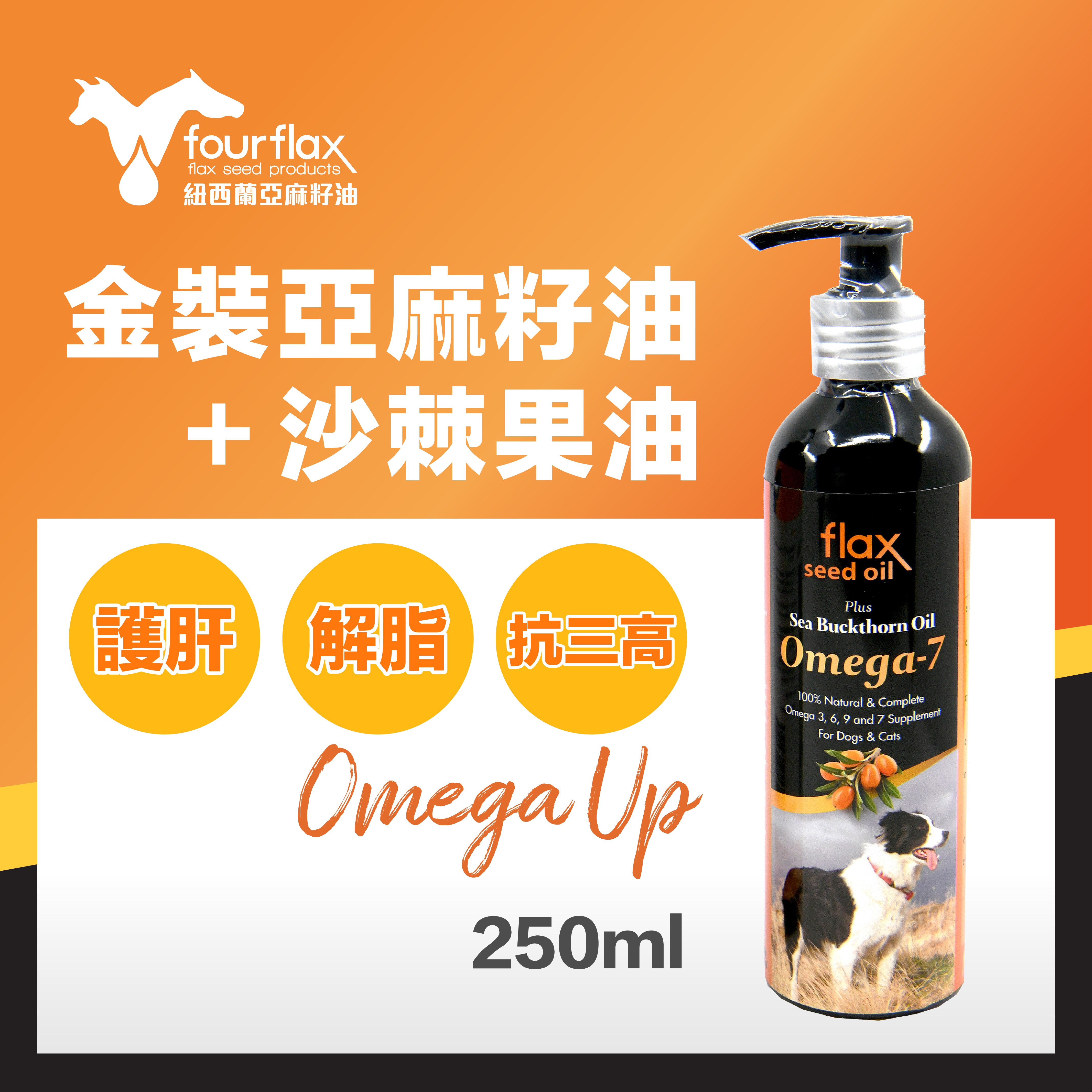 Fourflax Omega UP 天然亞麻籽油+沙棘果油