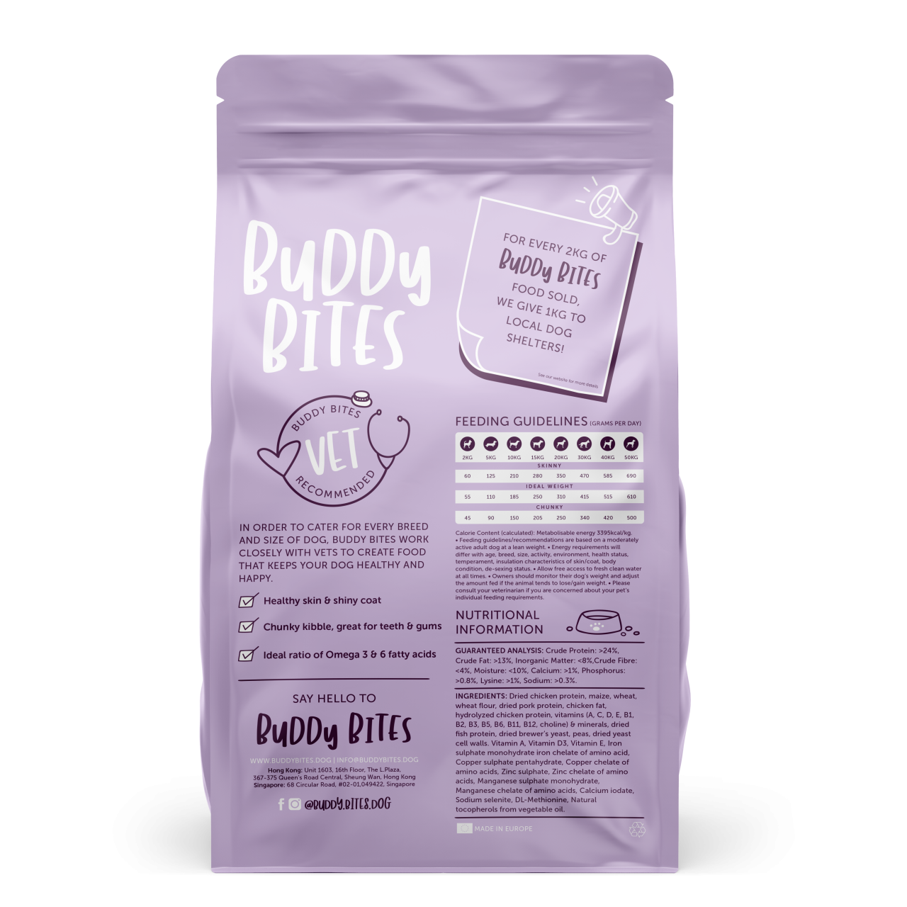 Buddy Bites Adult Lamb Meal (Purple)
