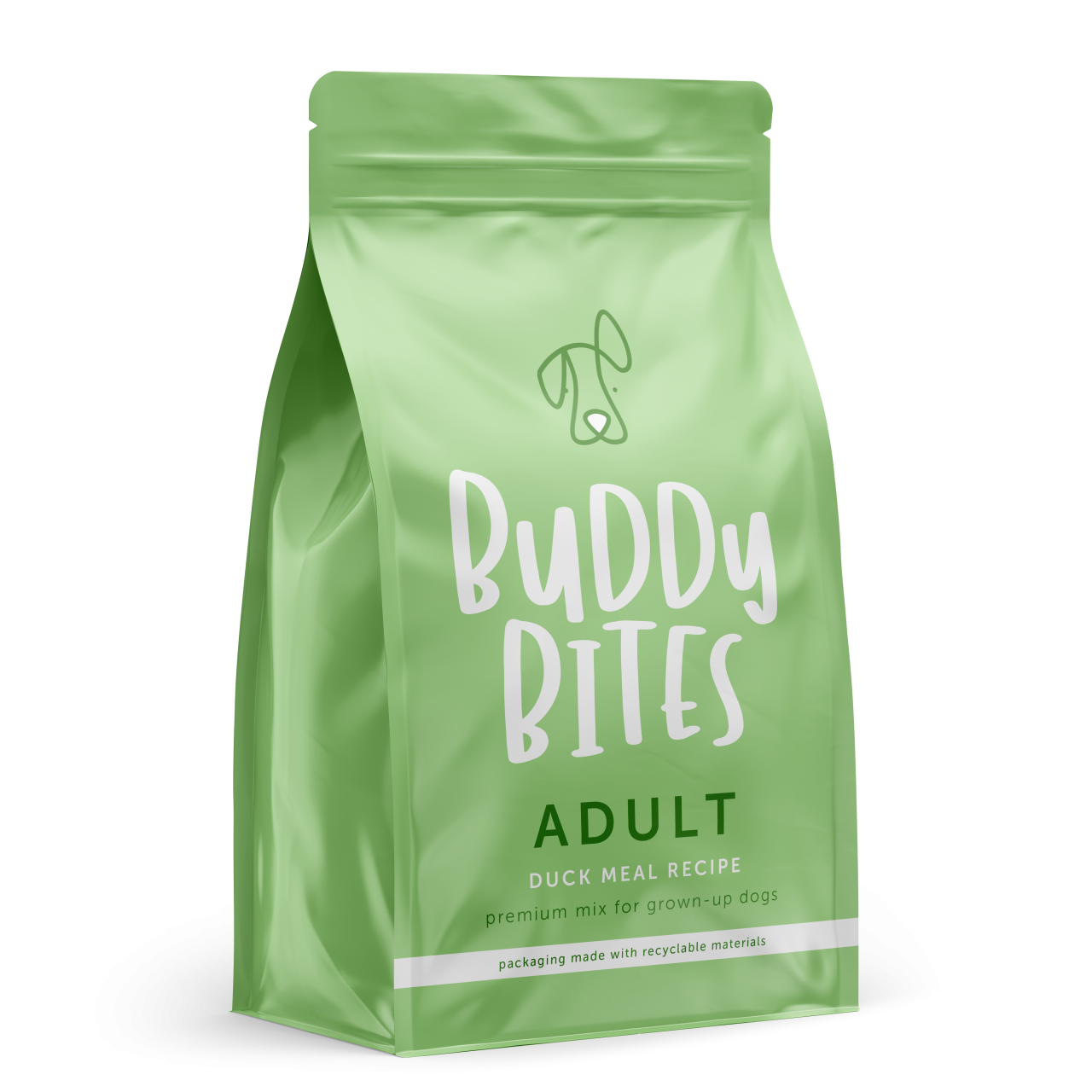 Buddy Bites Adtes Duck Meal Recipe (Green)