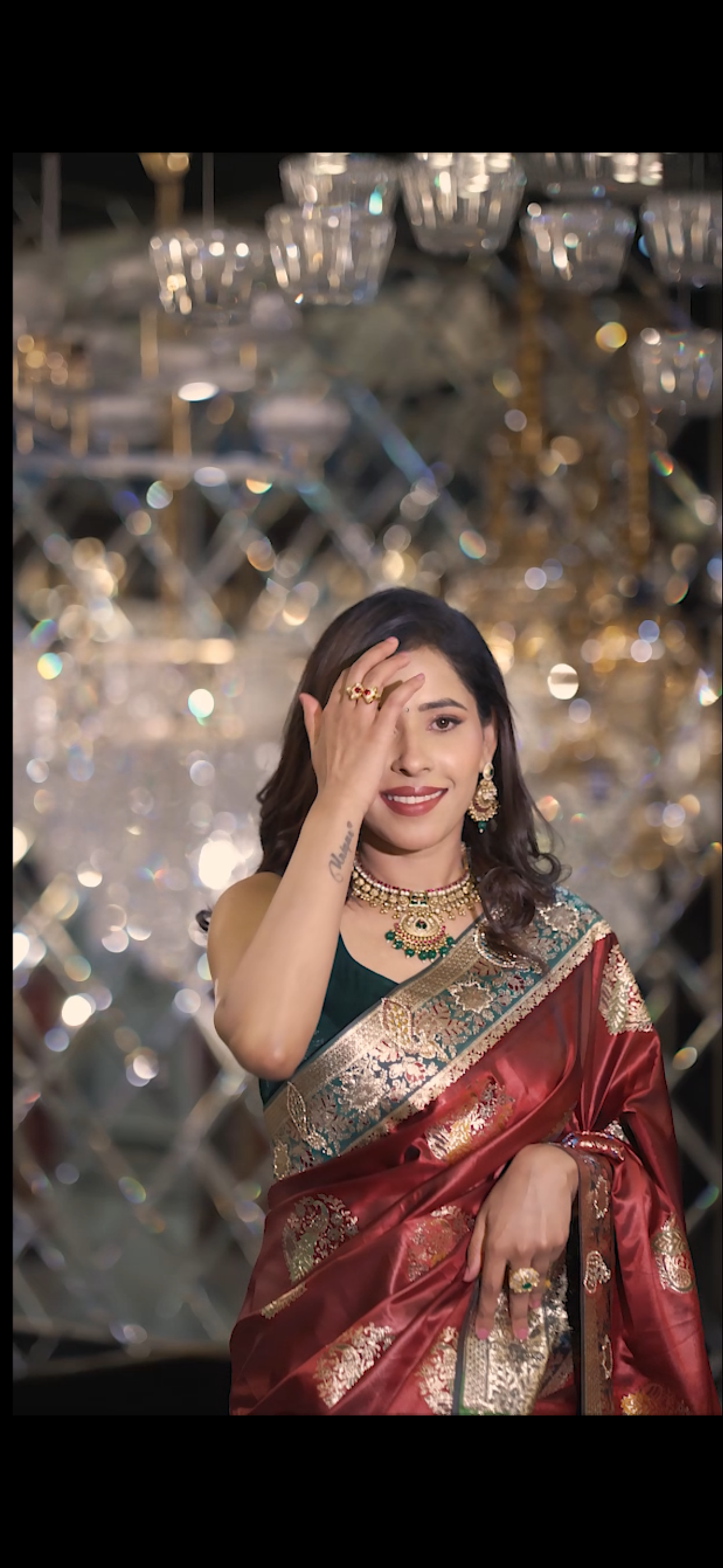 Elegant Red Silk Saree