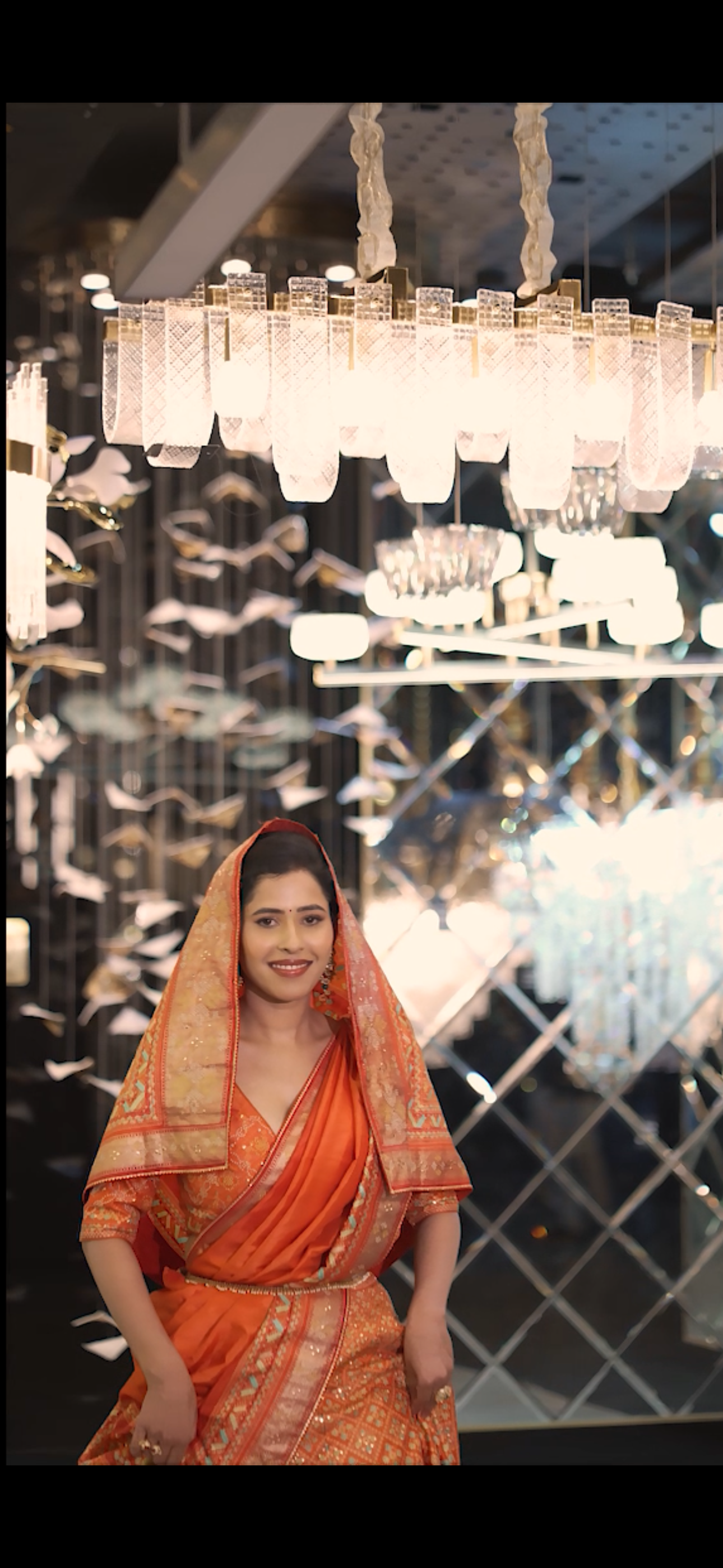 Traditional Orange Saree