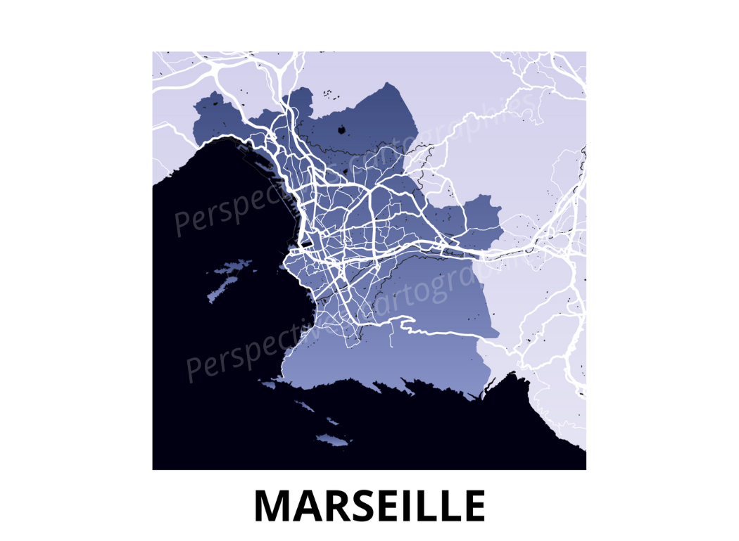 Carte décorative Marseille