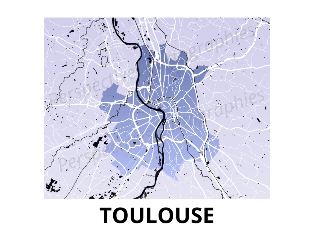 Carte décorative Toulouse