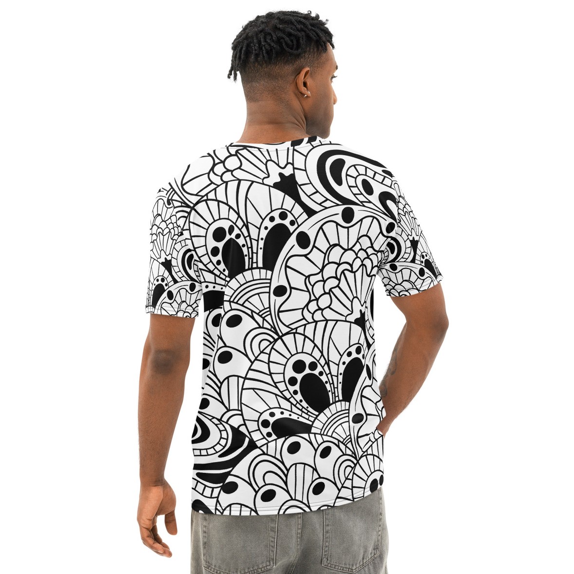 Abstract Pattern DIY Color In Men's Premium Cotton T-Shirt