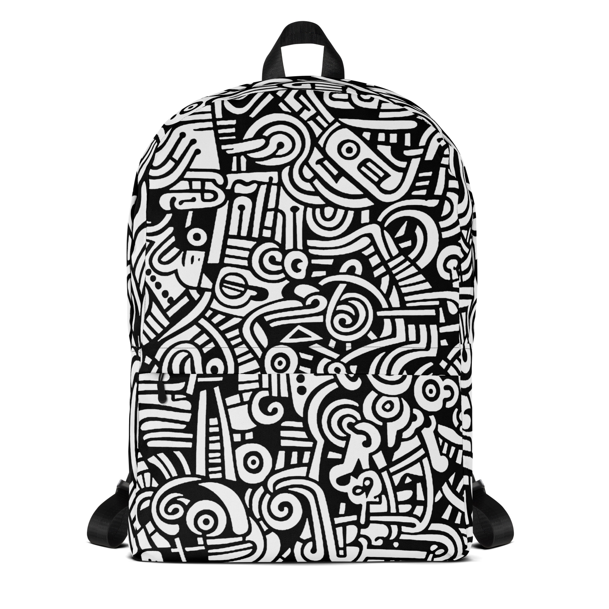 Abstract Doodle Graffiti Pattern DIY Color In Backpack