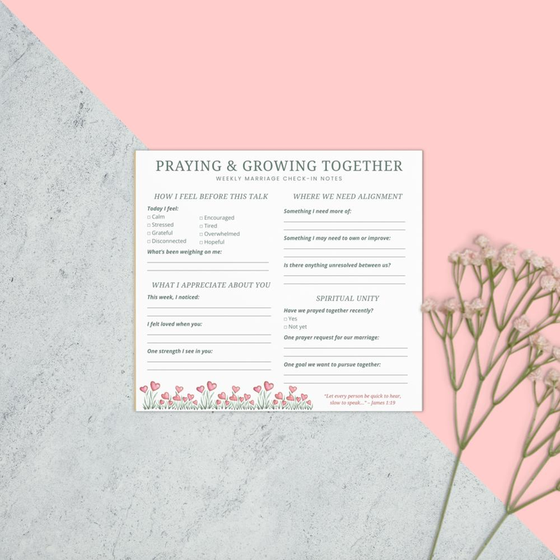 Praying and Growing Together Notepad