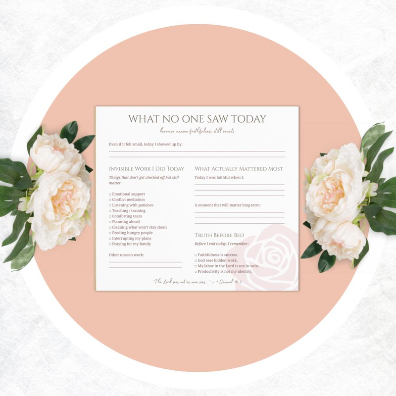 What No One Saw Today Notepad