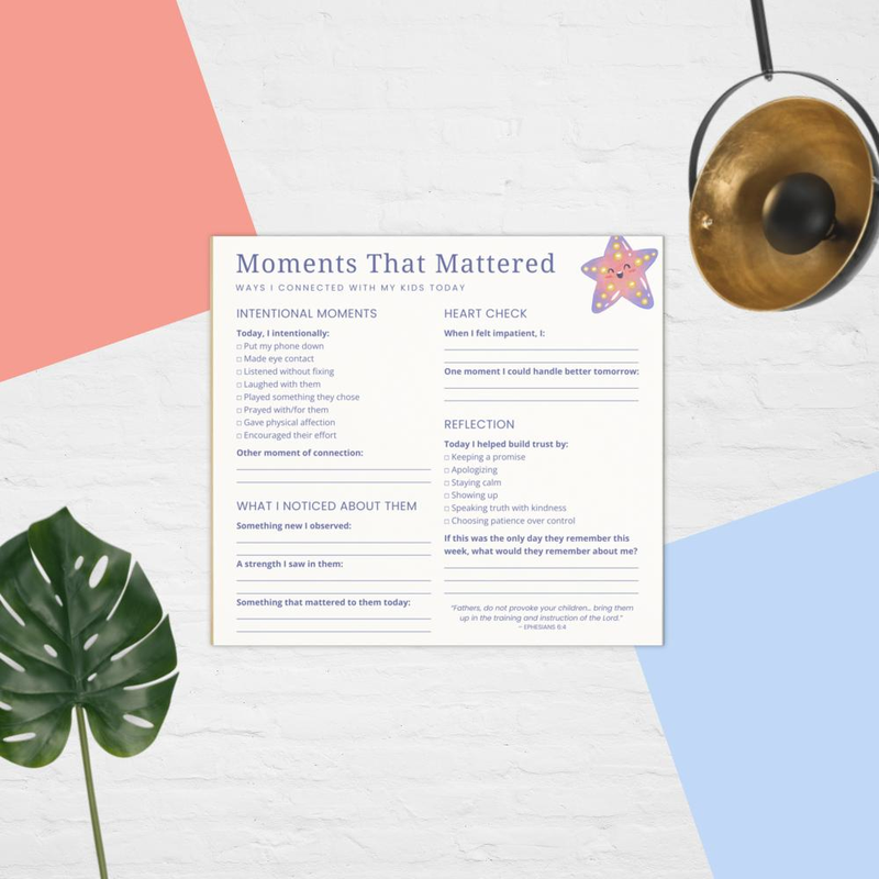 Moments That Mattered Notepad