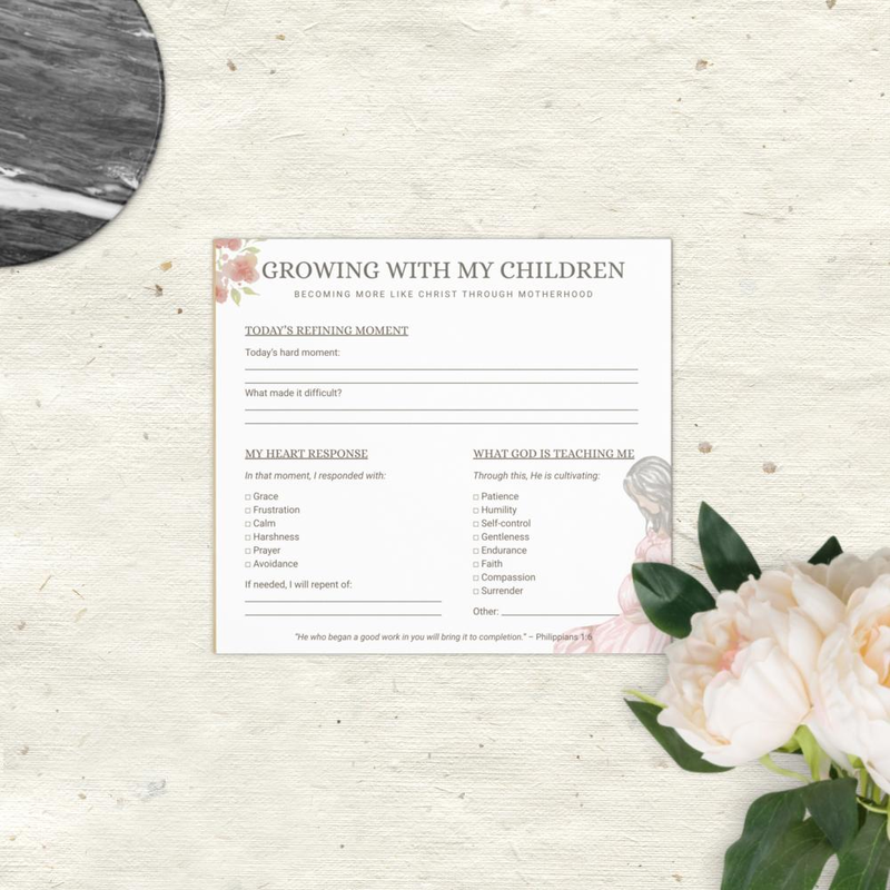 Growing with My Children Notepad