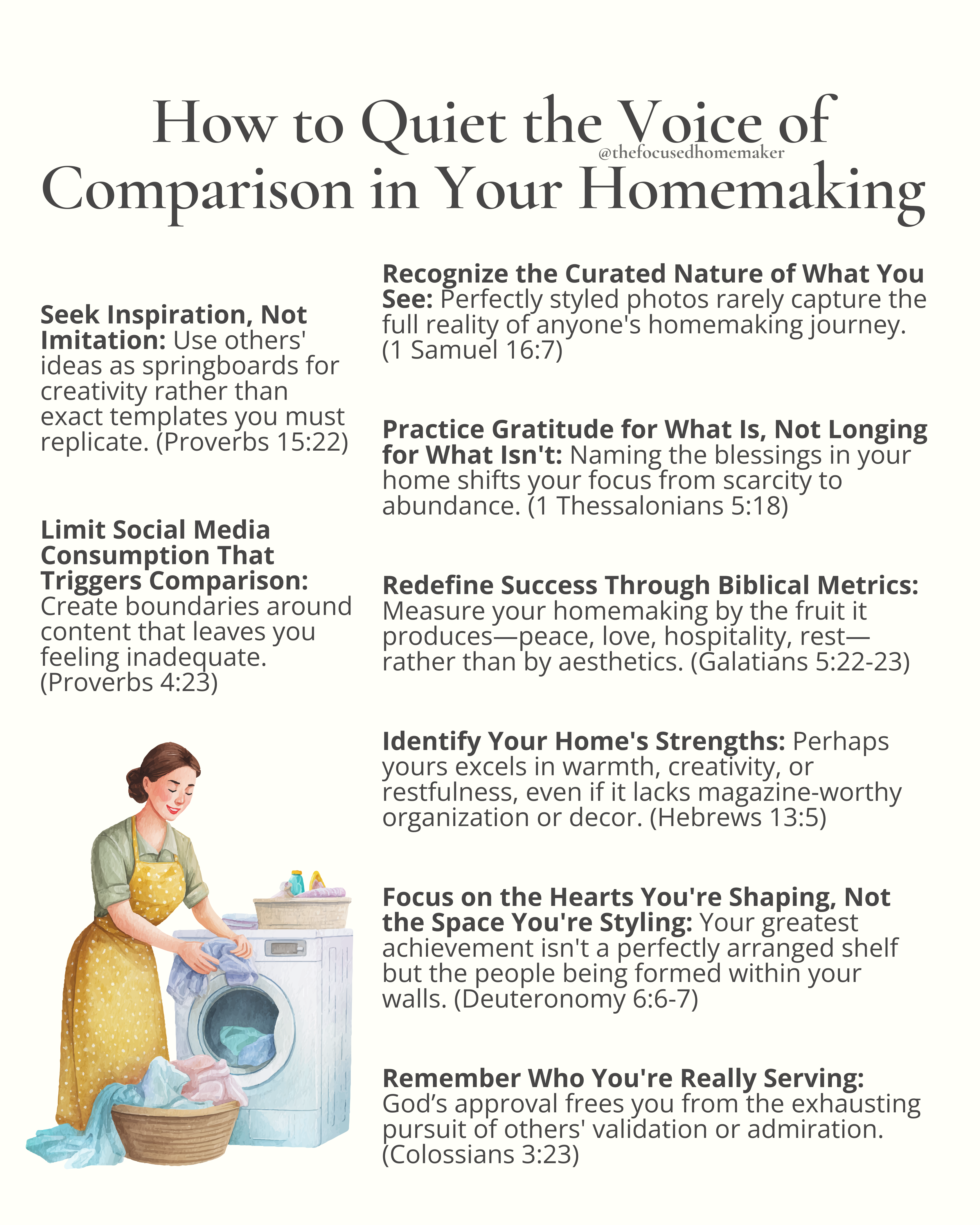 How to Quiet the Voice of Comparison in Your Homemaking