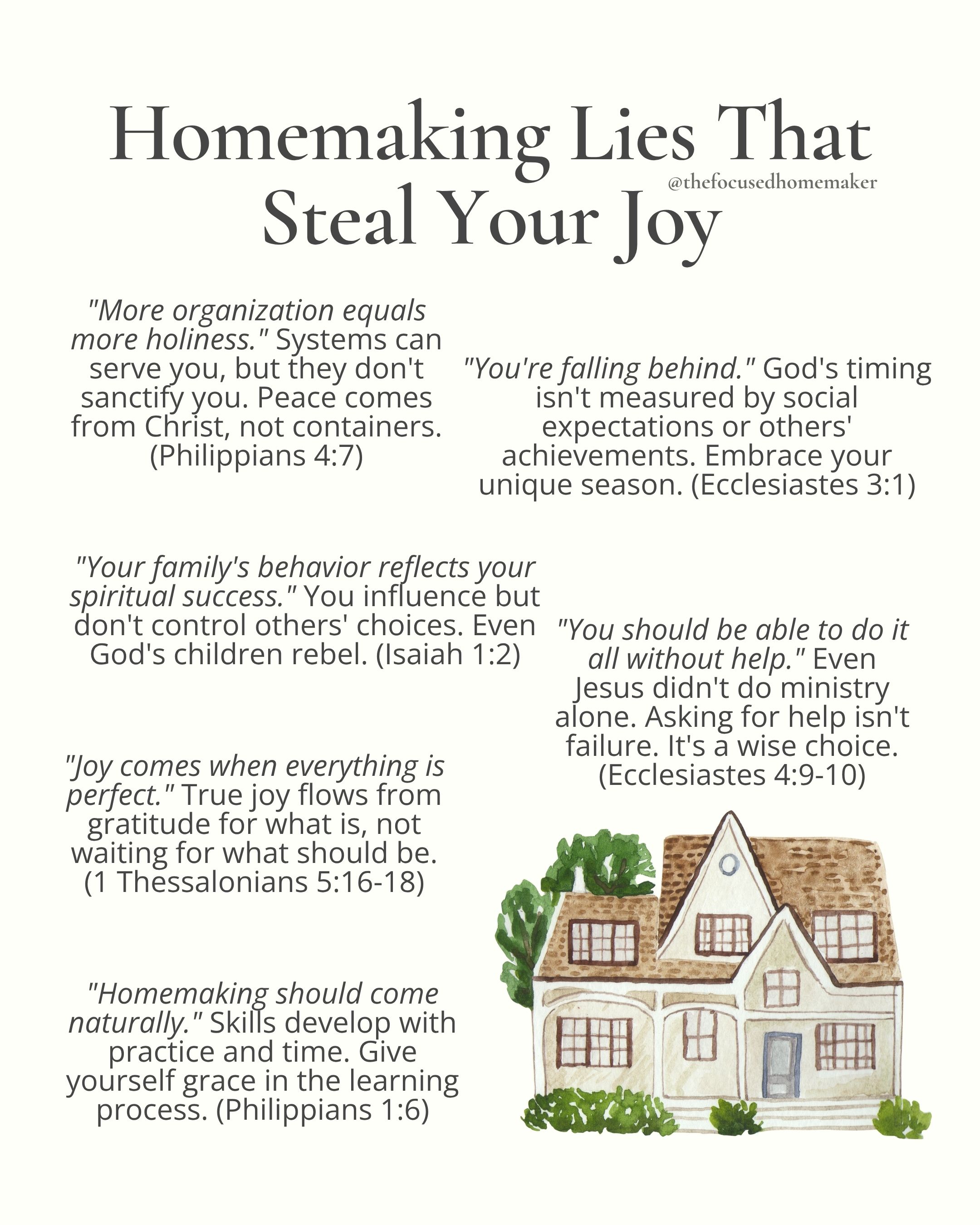Homemaking Lies That Steal Your Joy