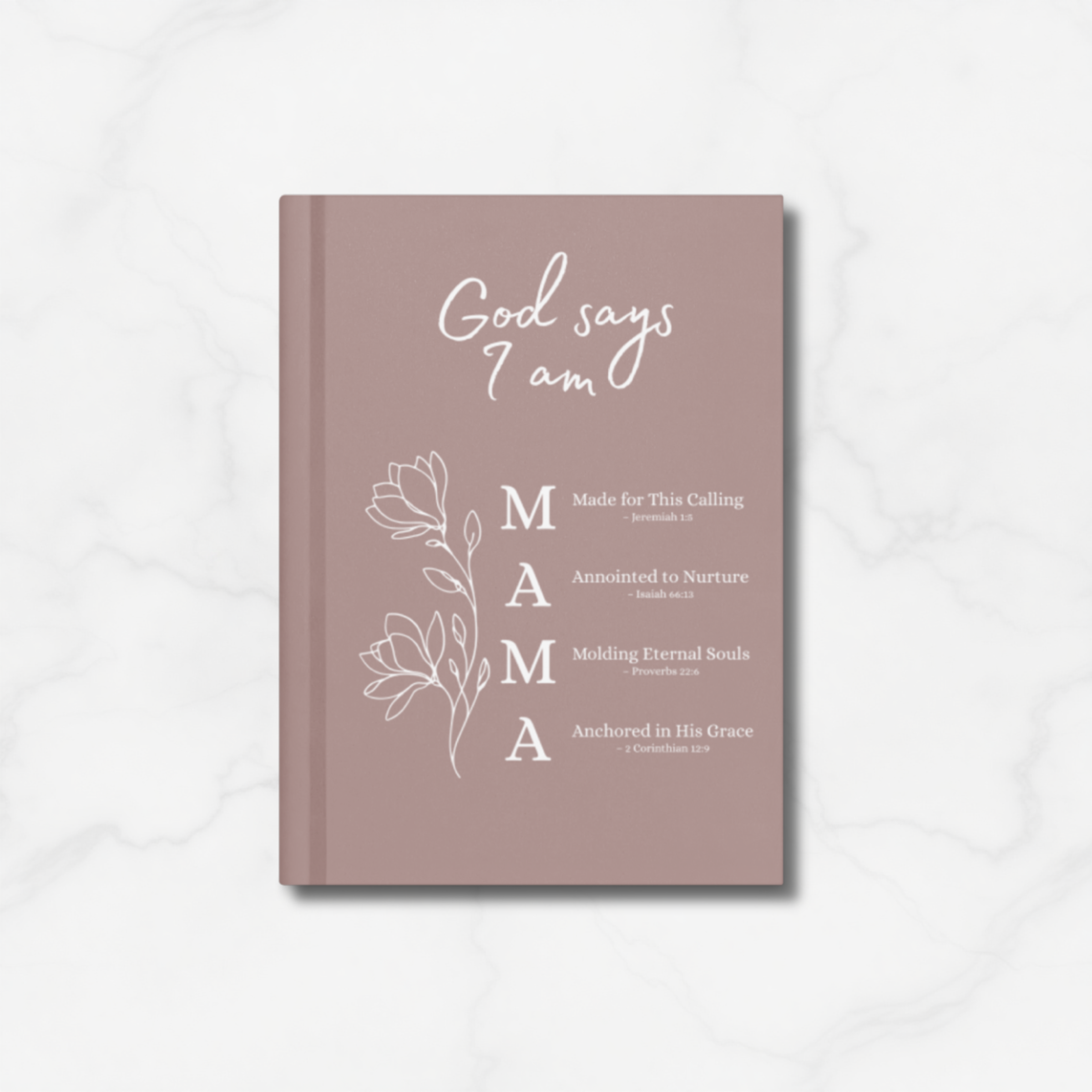 God Says I Am a MAMA | Hardcover Journal Notebook