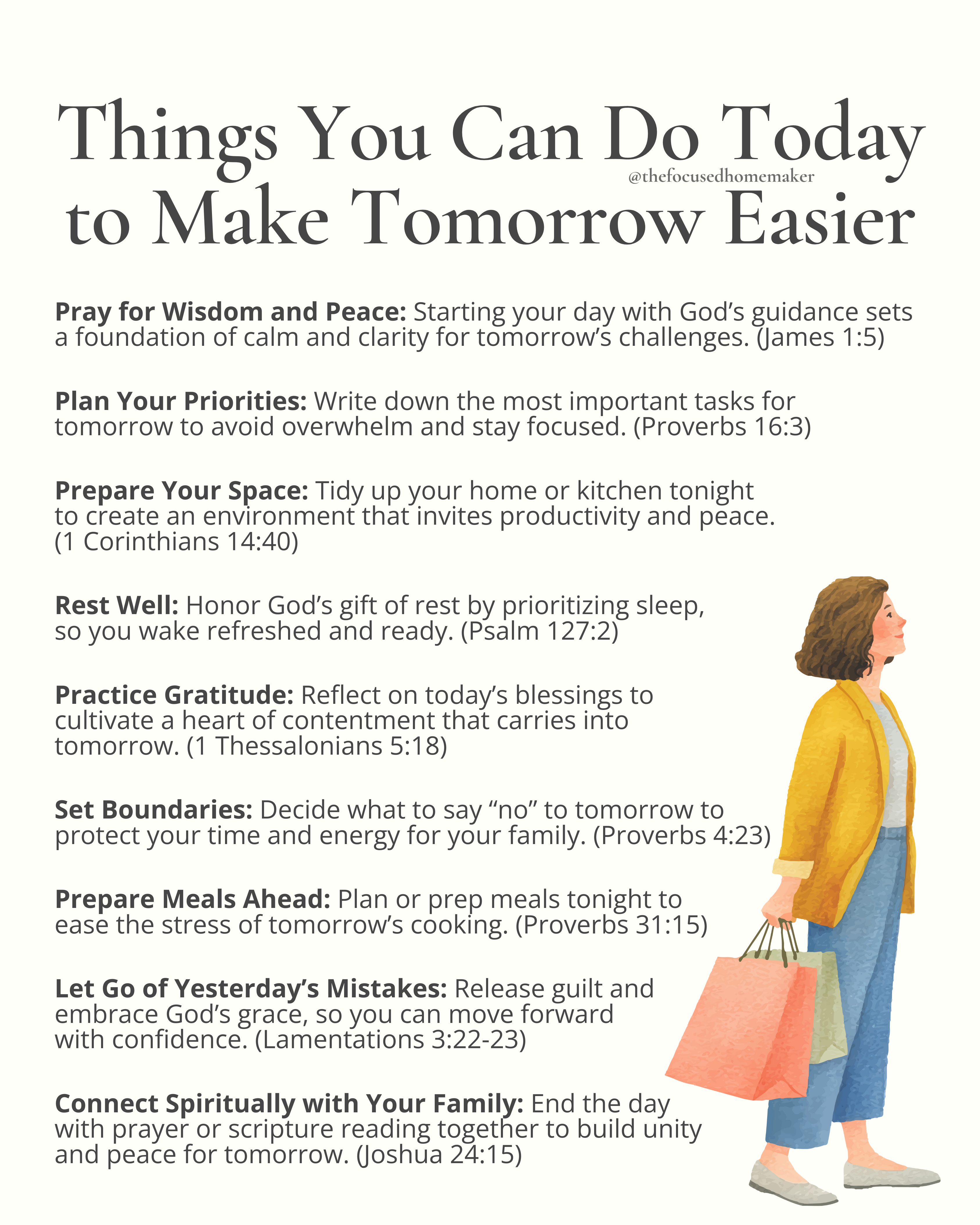 Things You Can Do Today to Make Tomorrow Easier