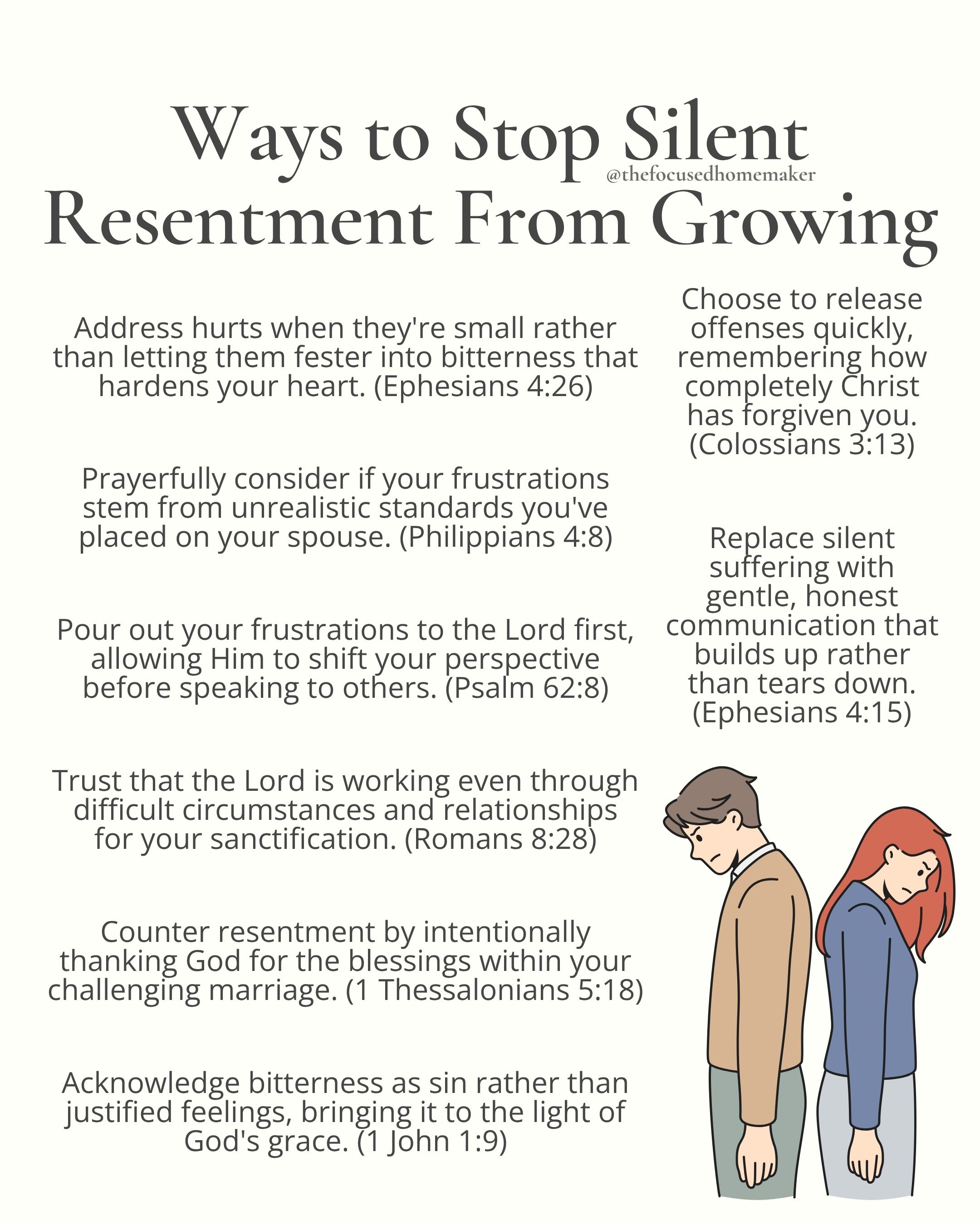 Ways to Stop Silent Resentment From Growing