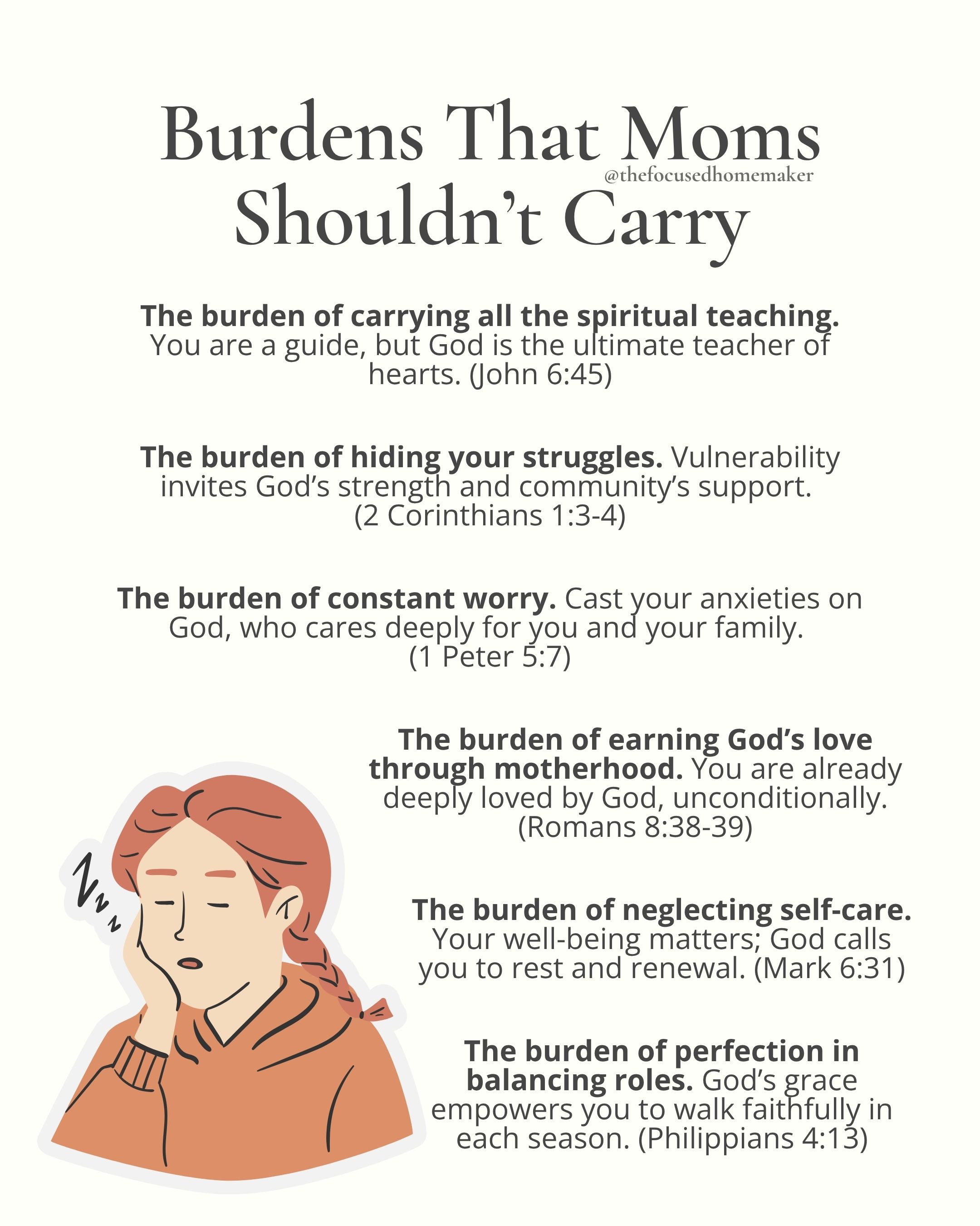 Burdens That Moms Shouldn’t Carry