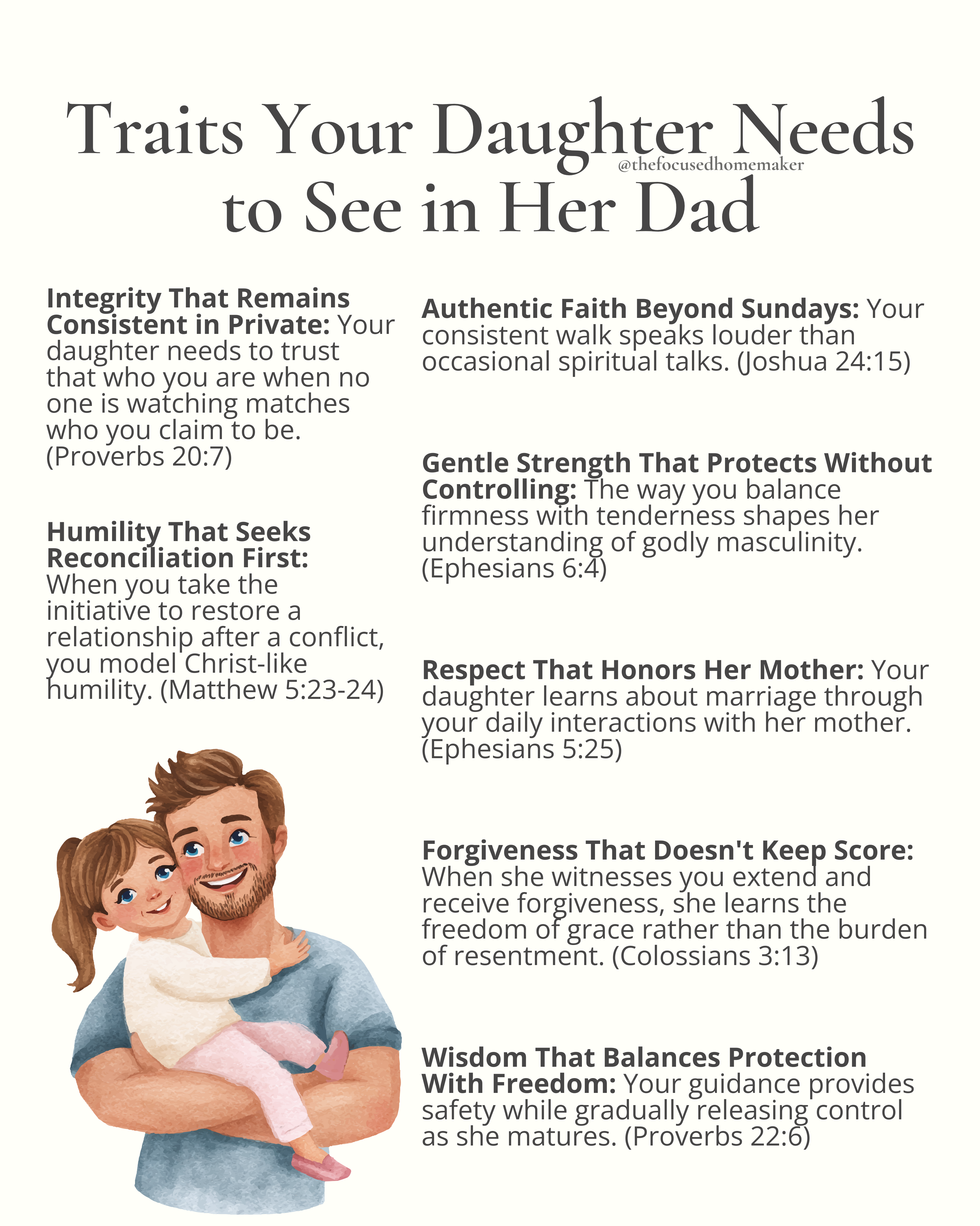 Traits Your Daughter Needs to See in Her Dad