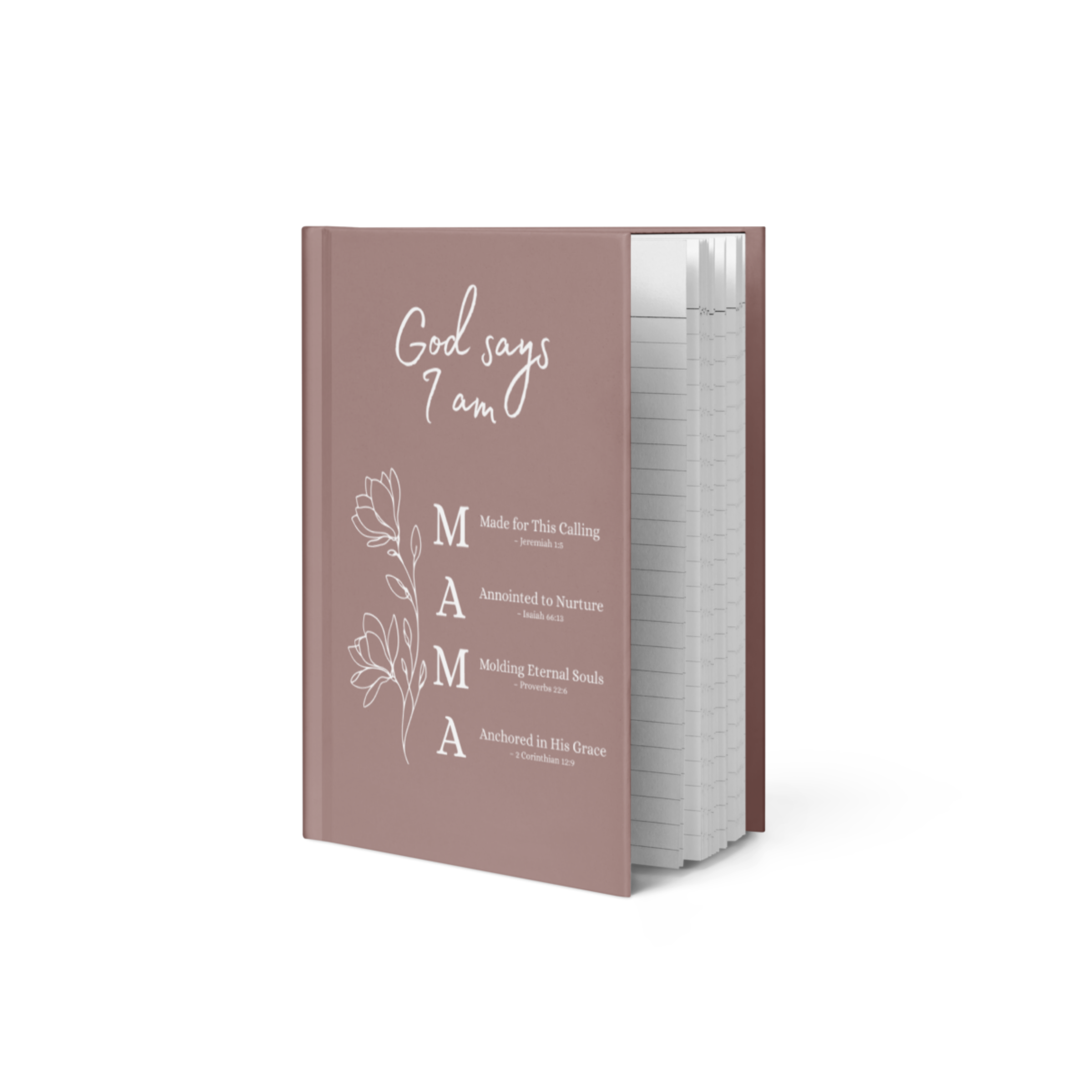 God Says I Am a MAMA | Hardcover Journal Notebook