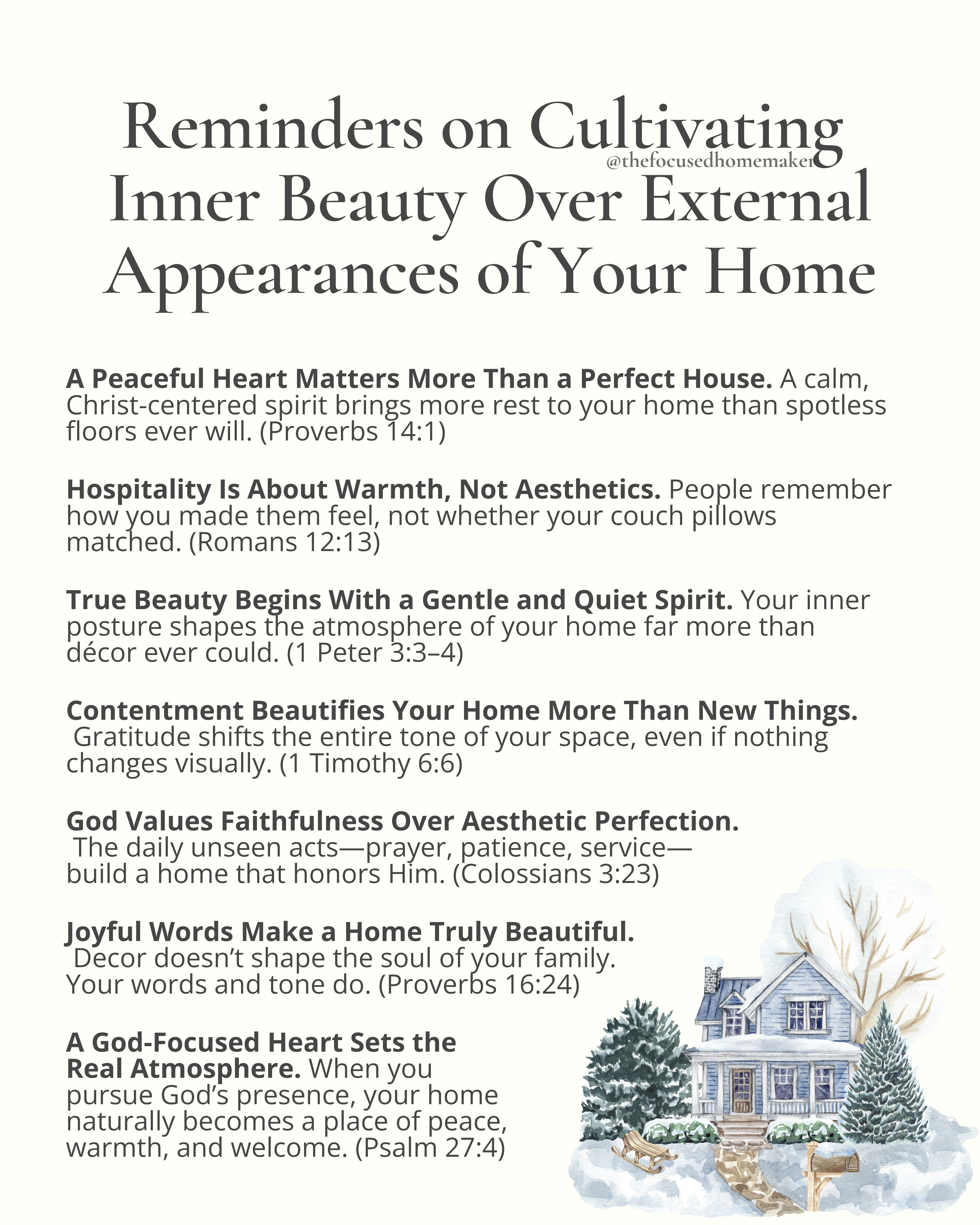 Reminders on Cultivating Inner Beauty Over External Appearances of Your Home