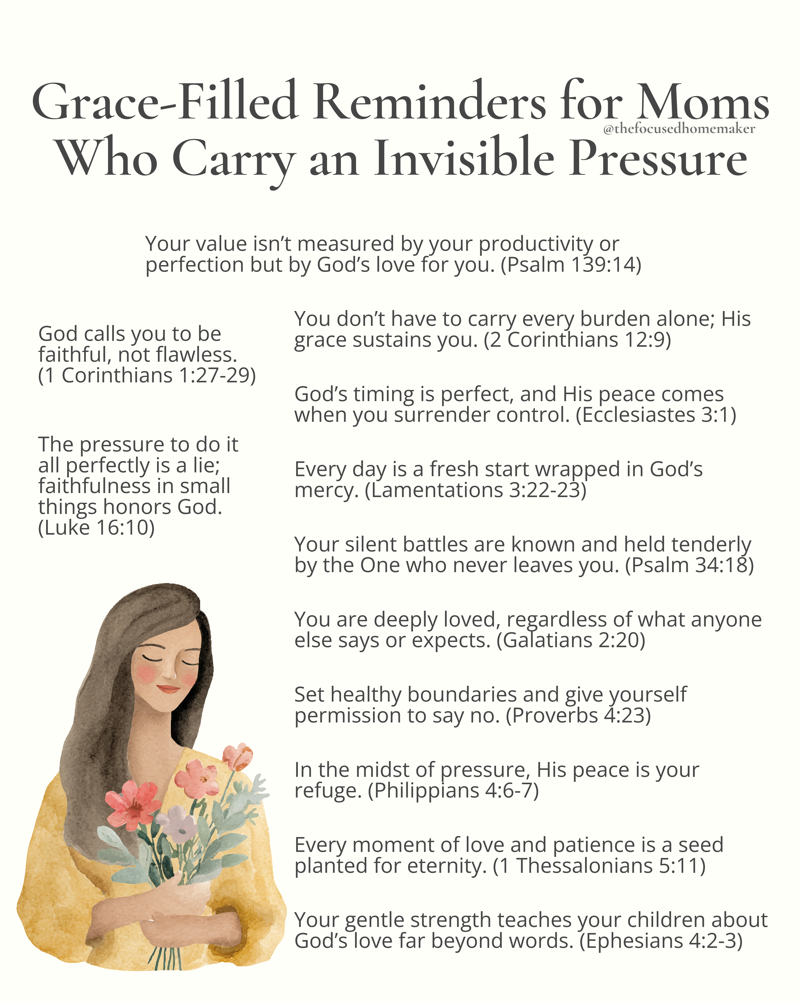 Grace-Filled Reminders for Moms Who Carry an Invisible Pressure
