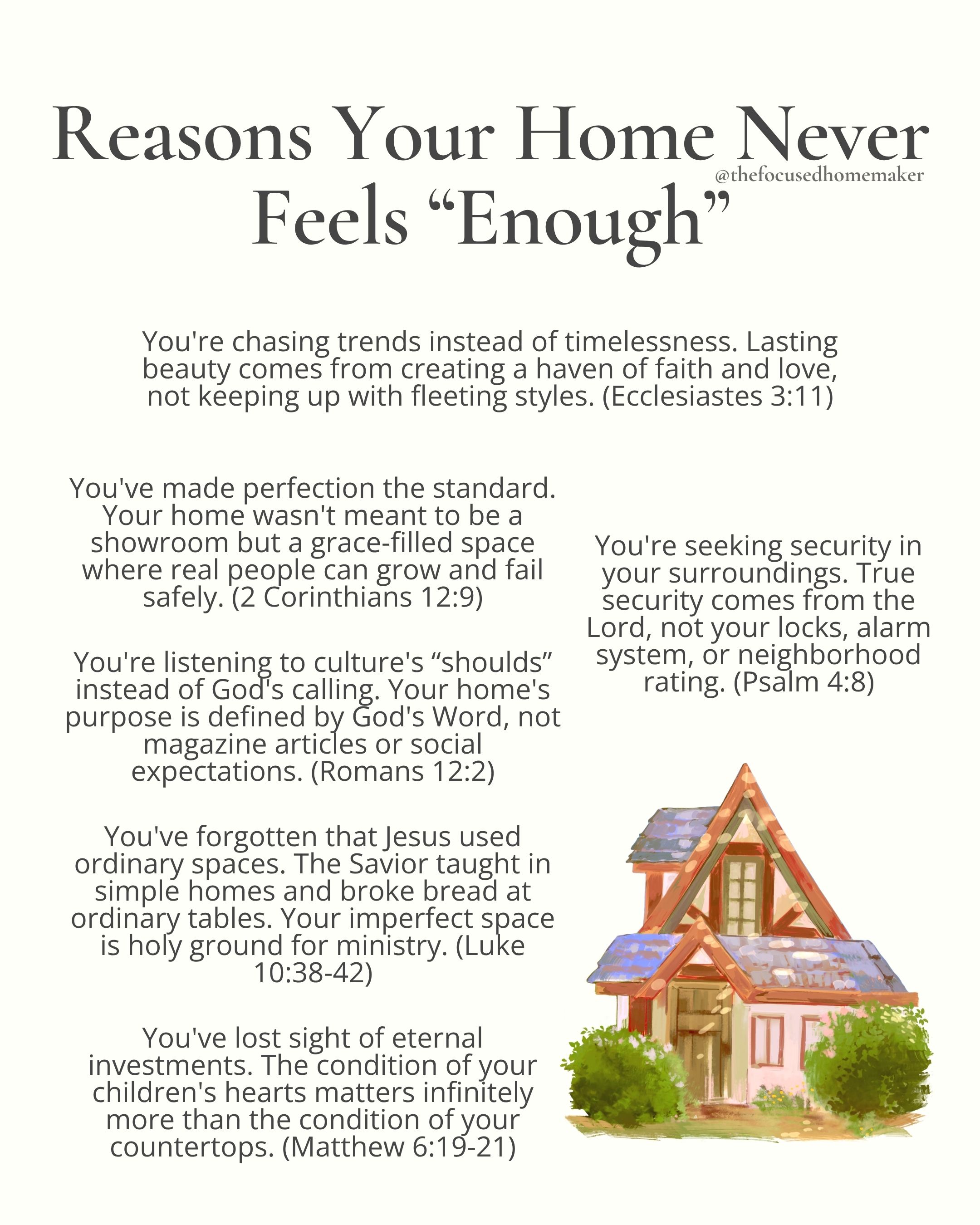 Reasons Your Home Never Feels “Enough”