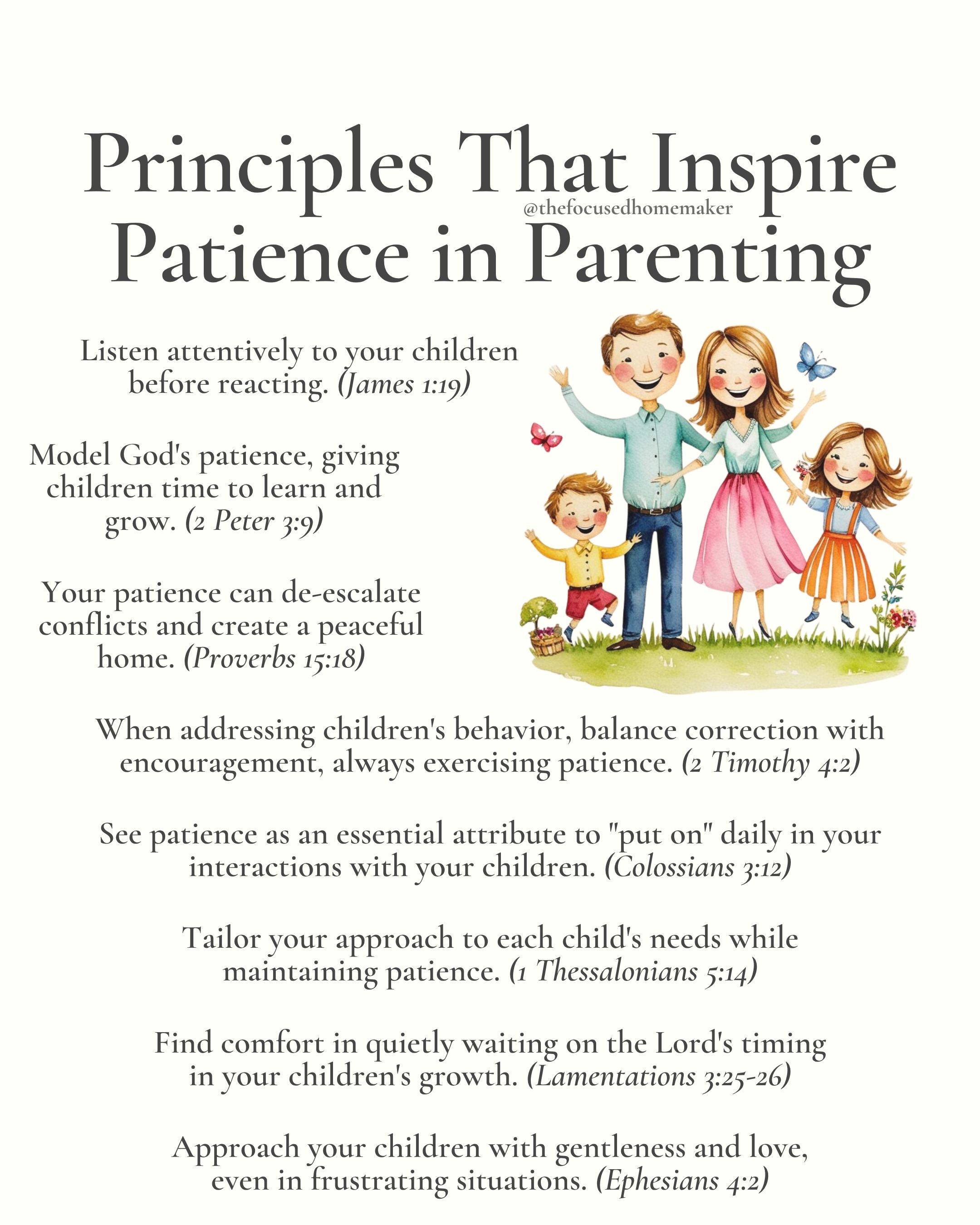 Principles That Inspire Patience in Parenting
