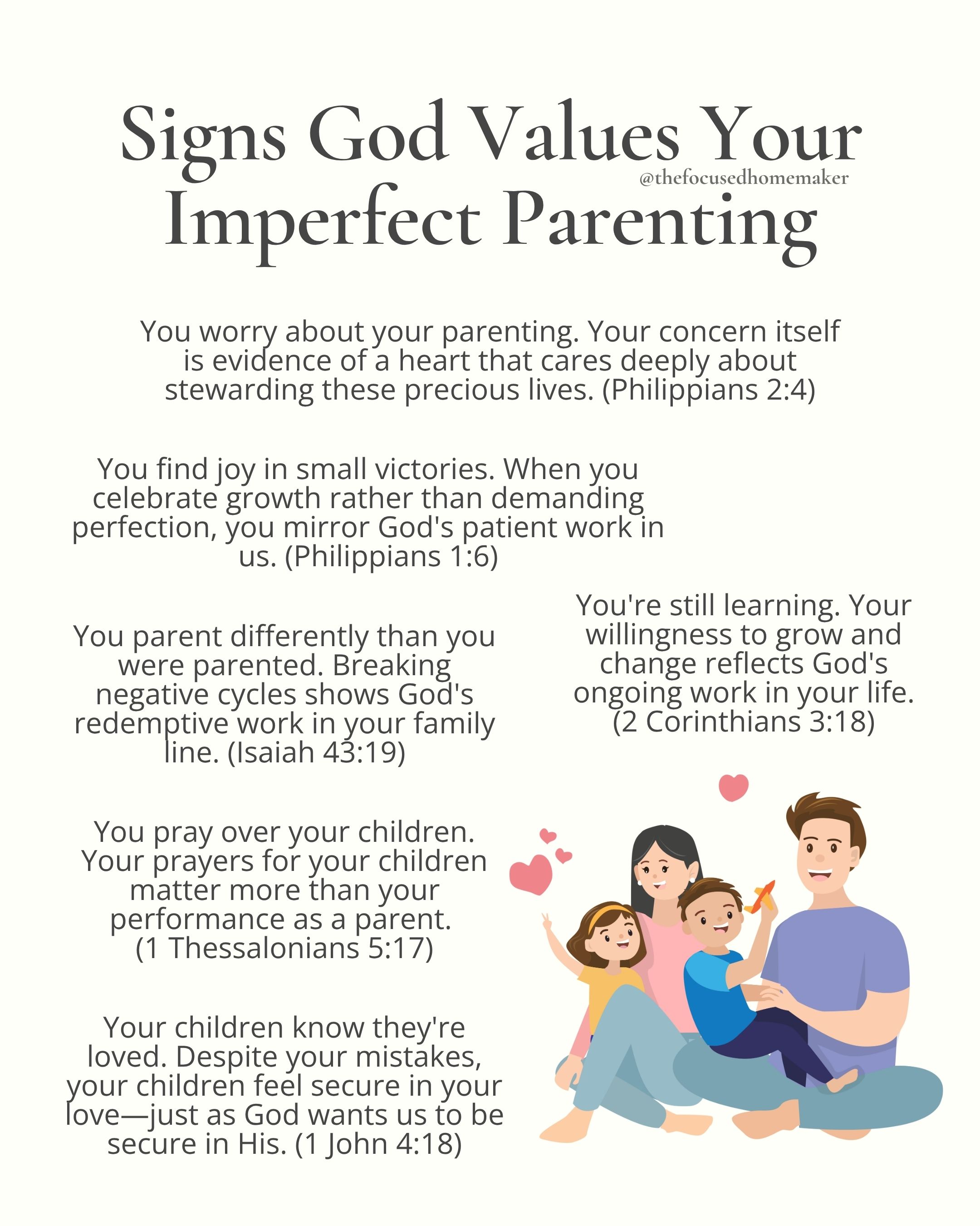 Signs God Values Your Imperfect Parenting
