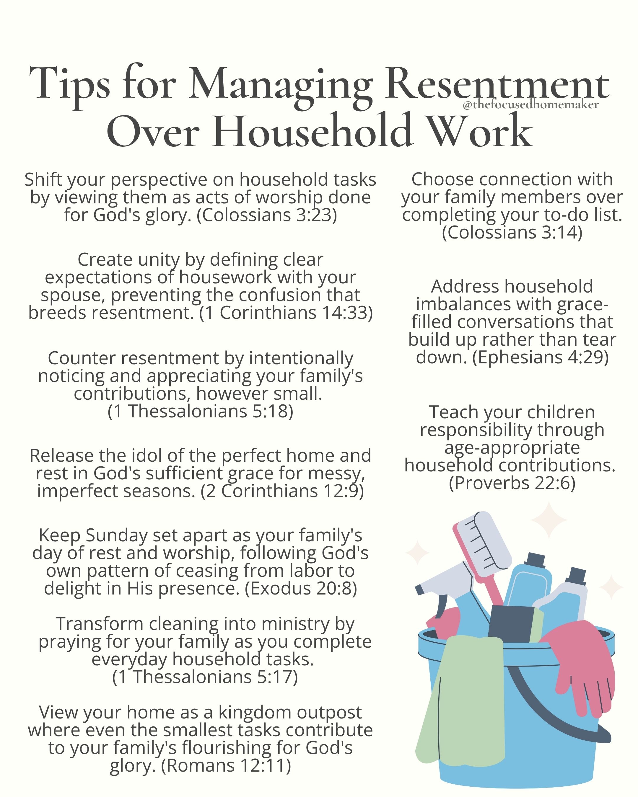 Tips for Managing Resentment Over Household Work