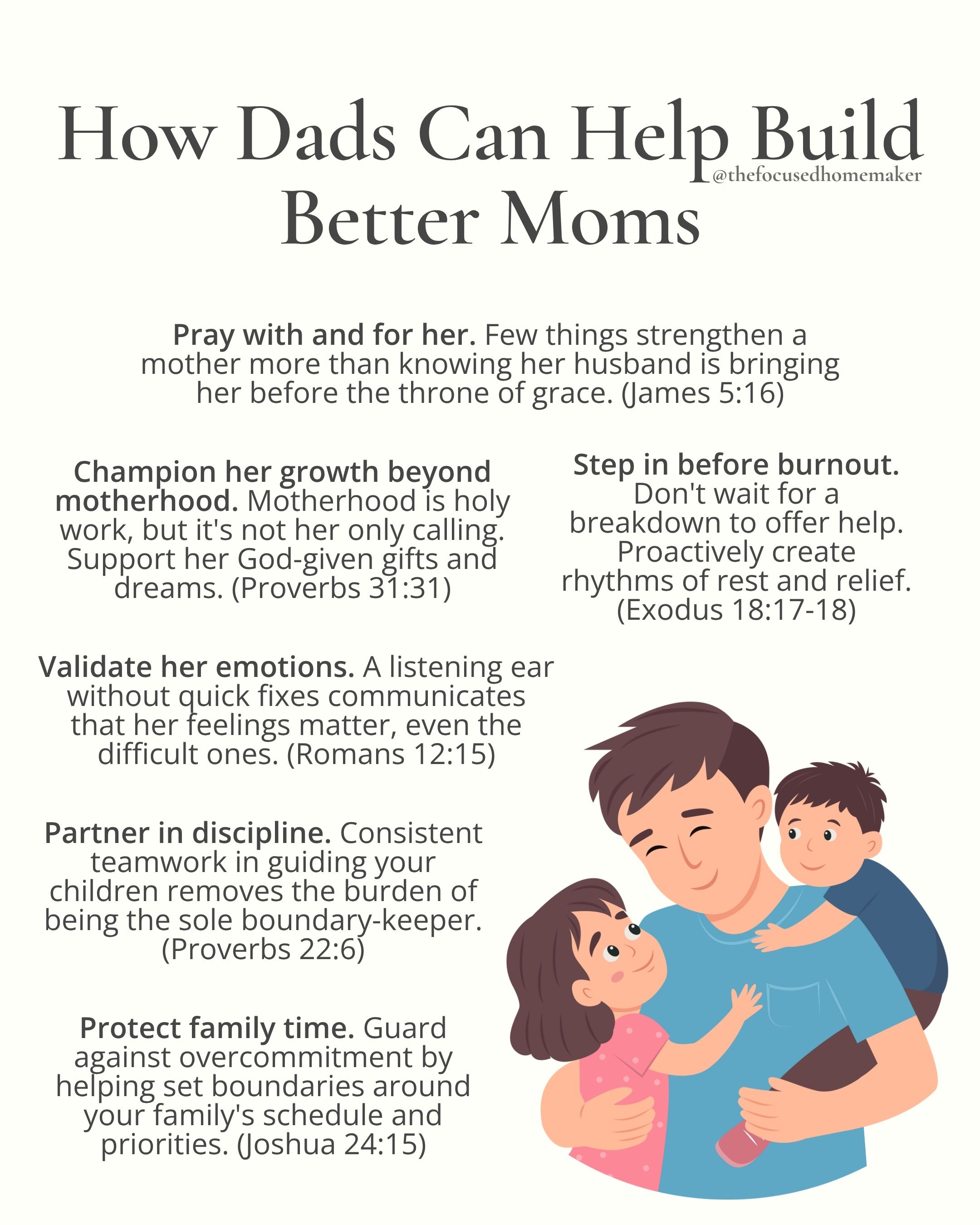 How Dads Can Help Build Better Moms