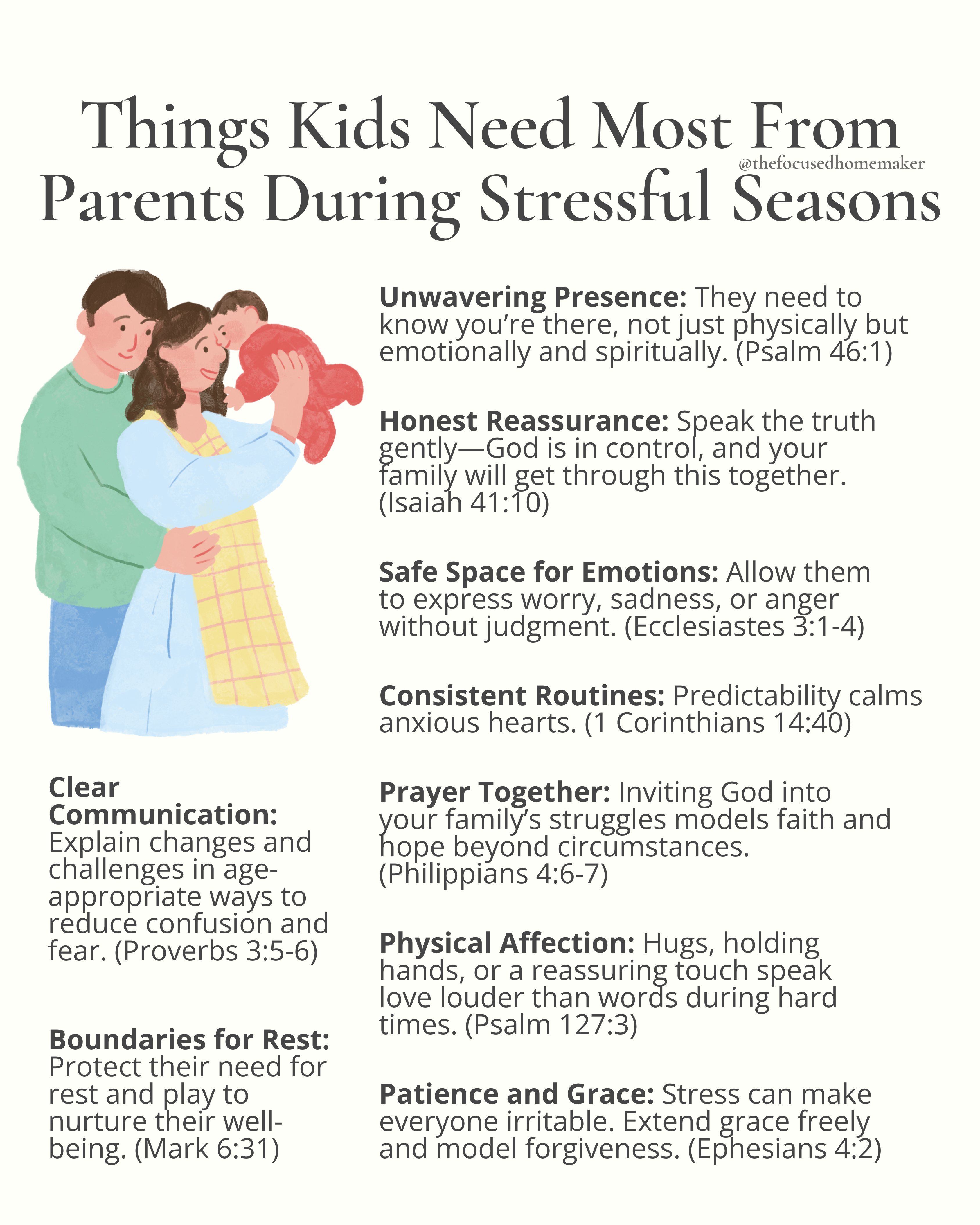Things Kids Need Most From Parents During Stressful Seasons