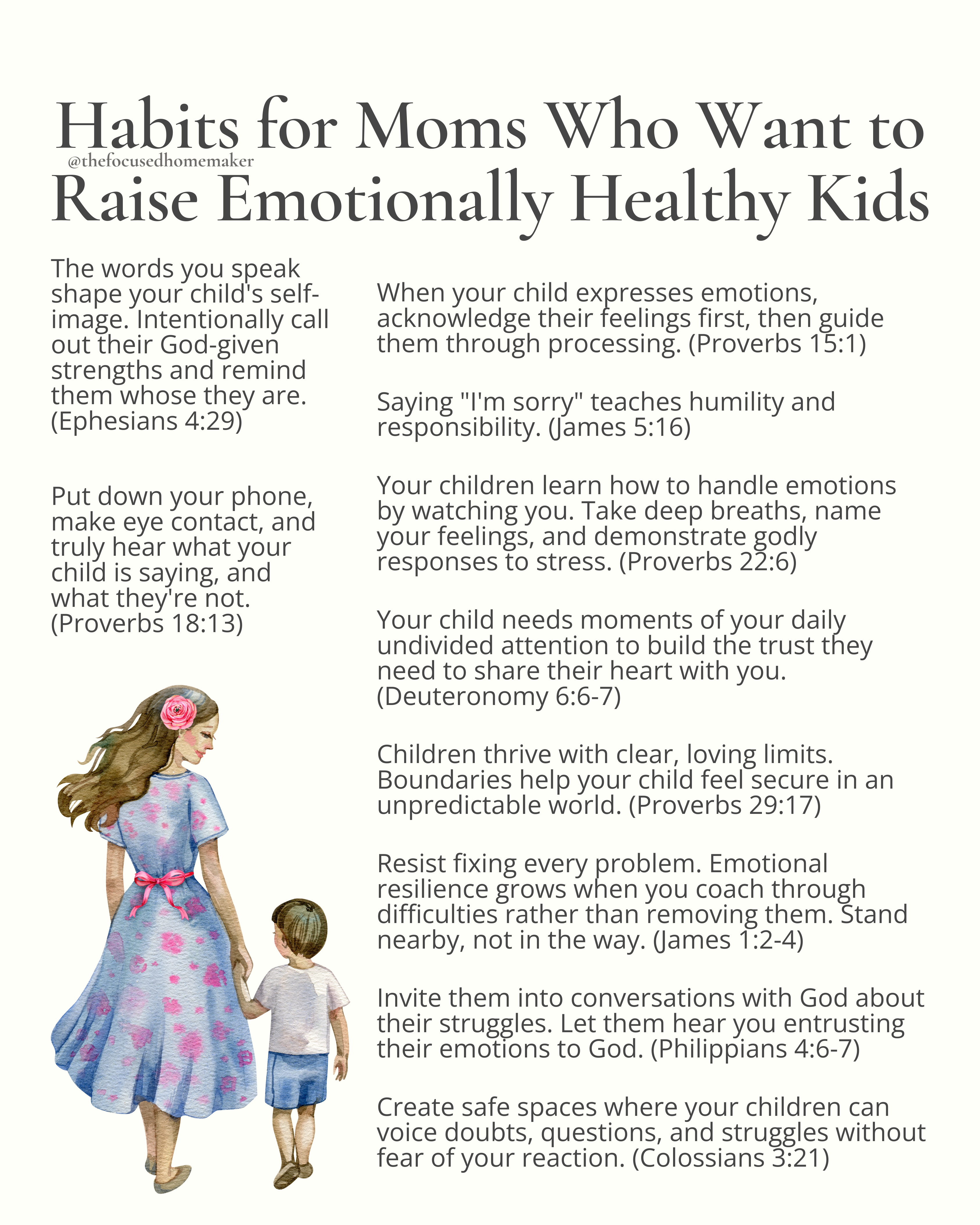 Habits for Moms Who Want to Raise Emotionally Healthy Kids
