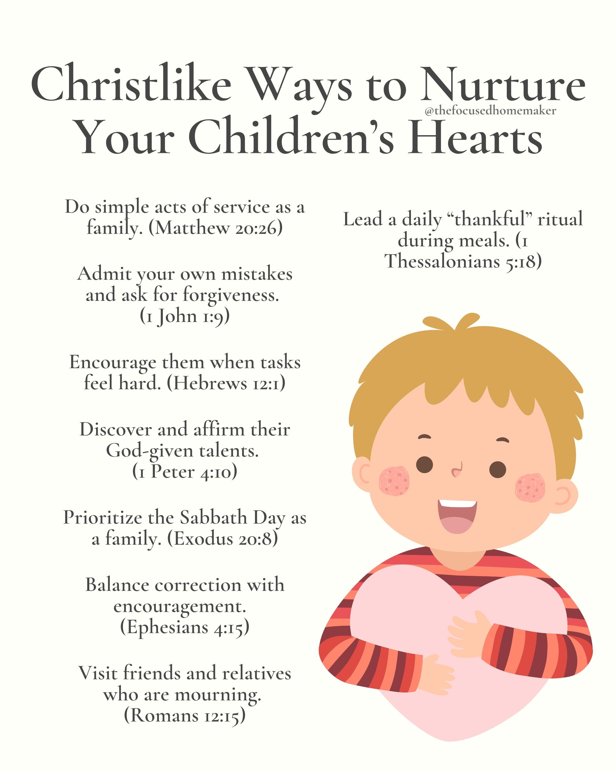 Christlike Ways to Nurture Your Children’s Hearts