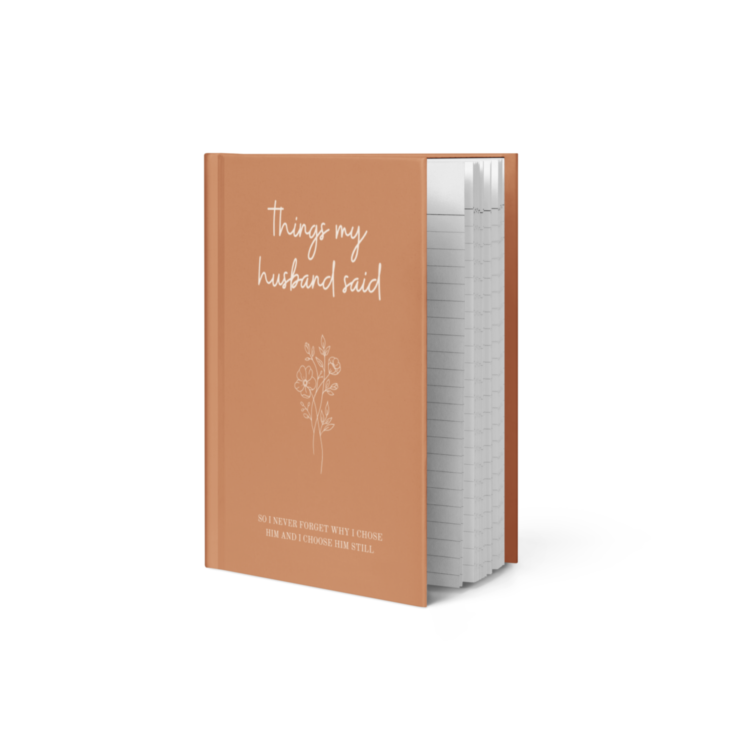 Things My Husband Said | Hardcover Journal Notebook