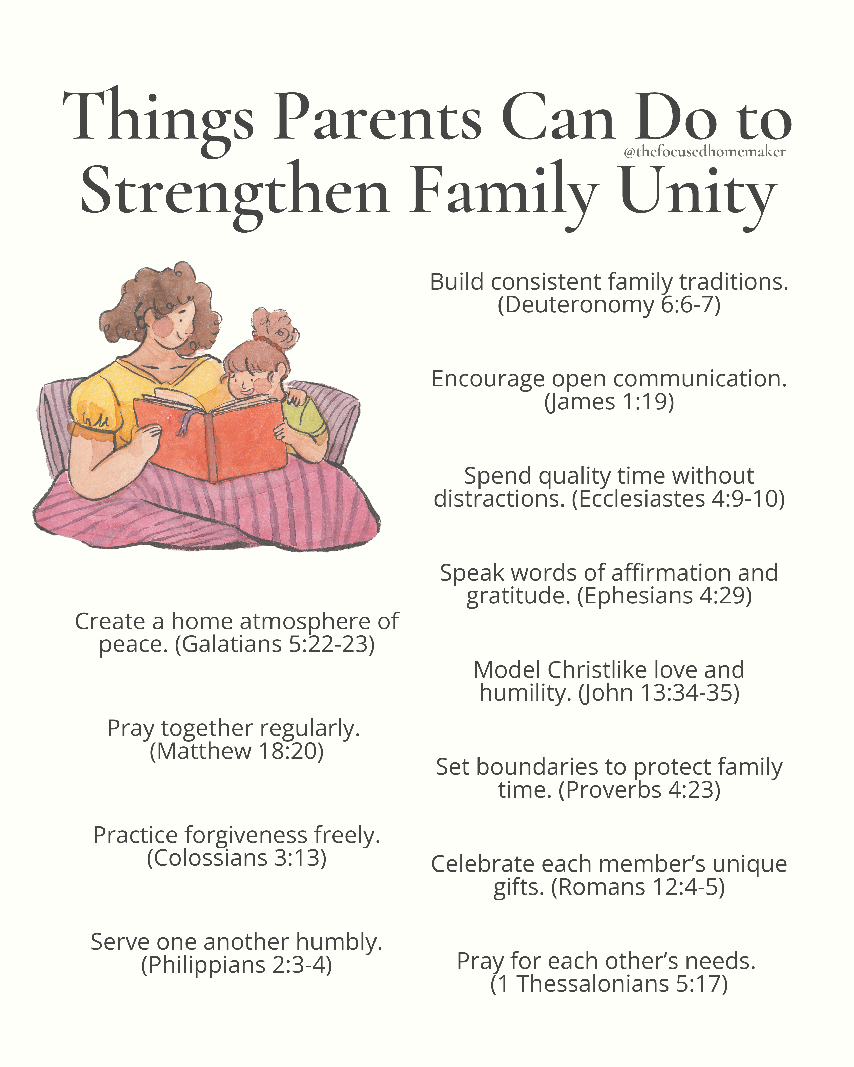 Things Parents Can Do to Strengthen Family Unity