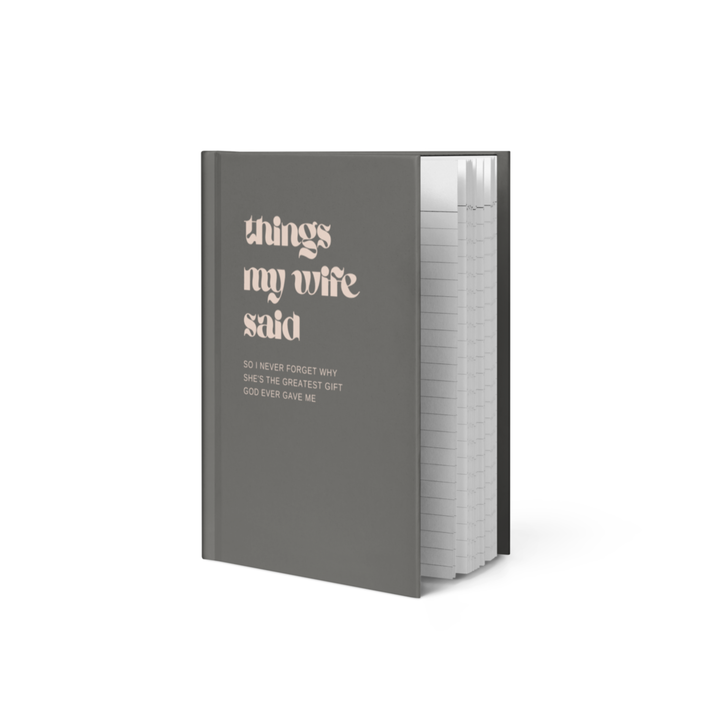 Things My Wife Said | Hardcover Journal Notebook