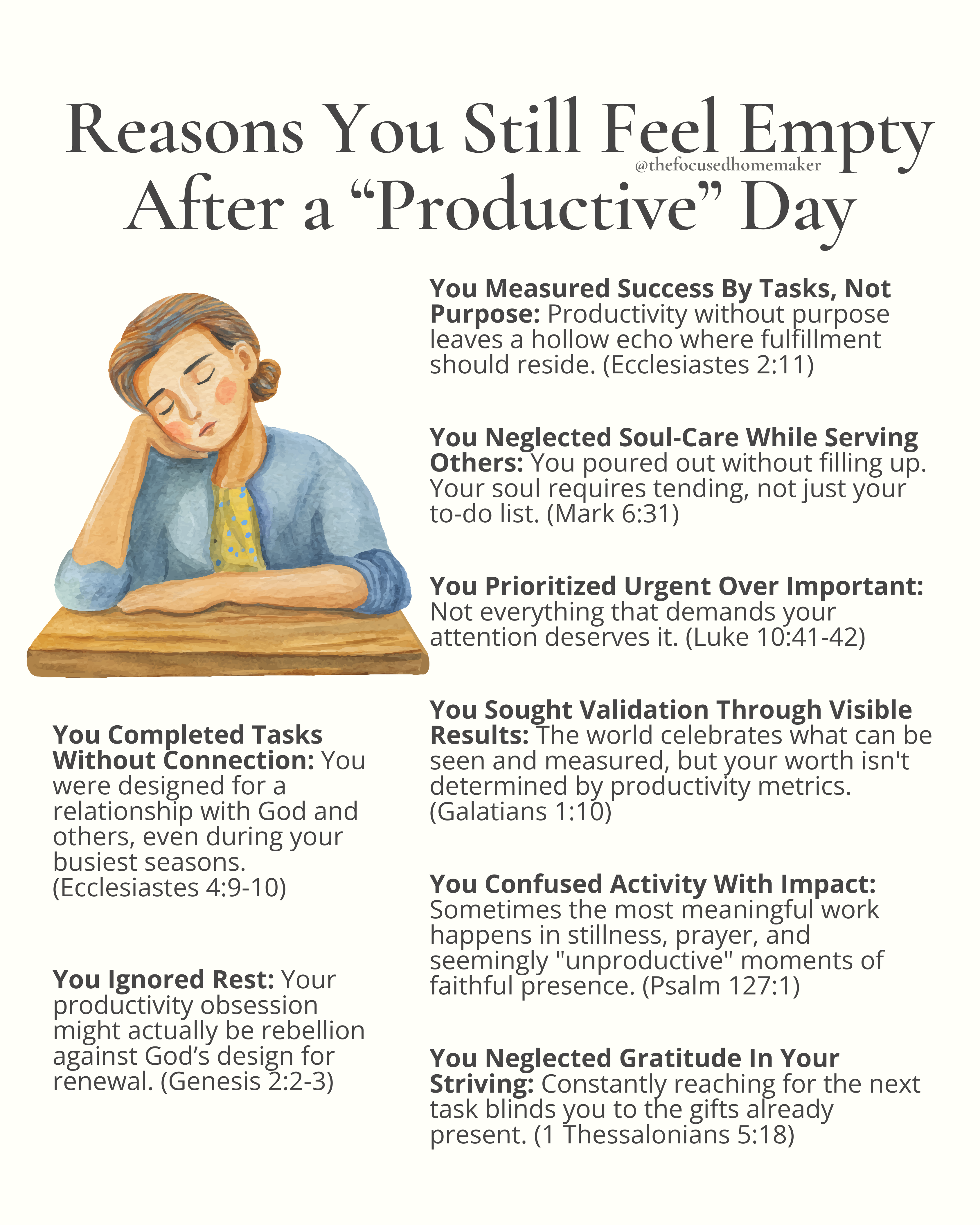  Reasons You Still Feel Empty After a “Productive” Day