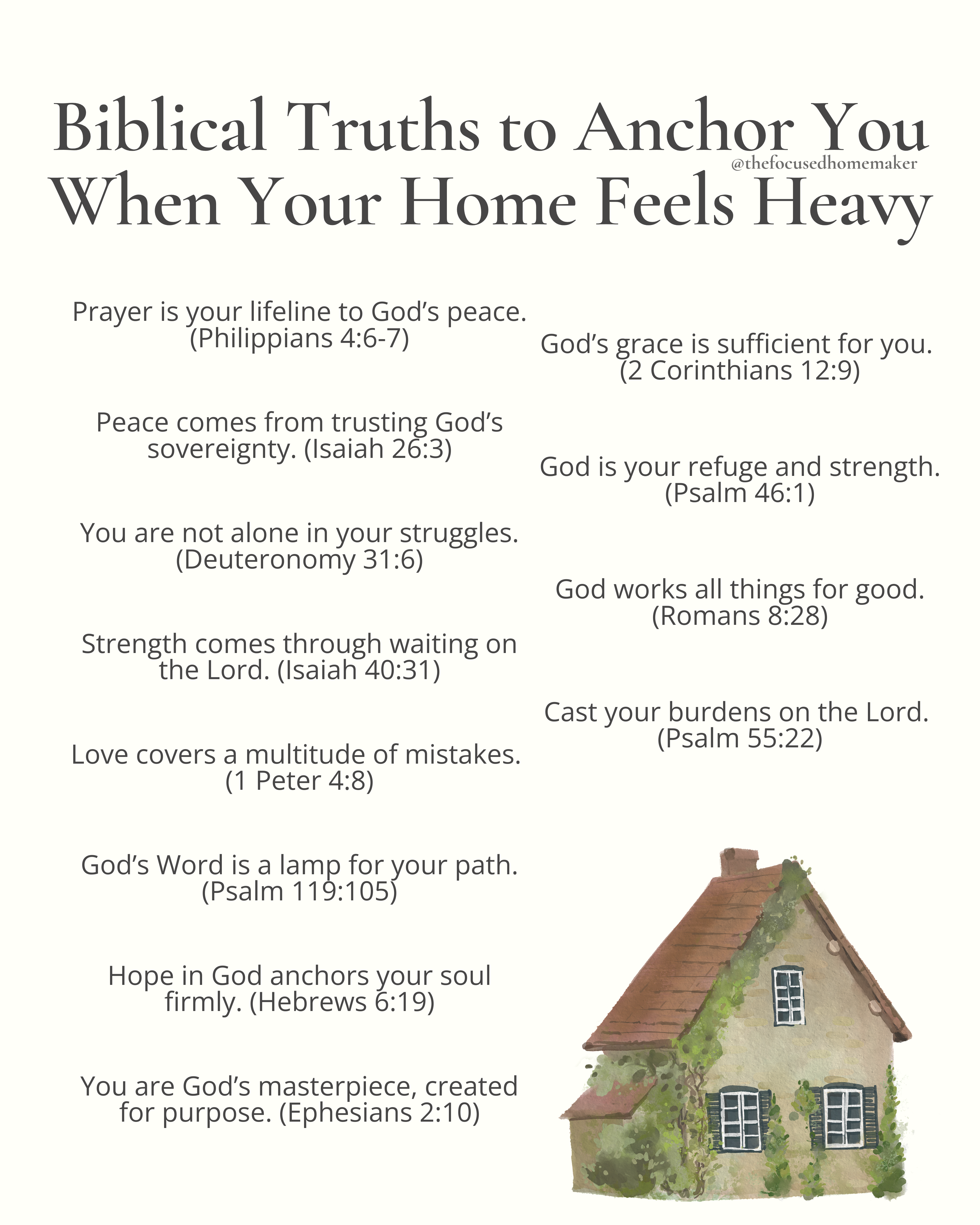Biblical Truths to Anchor You When Your Home Feels Heavy
